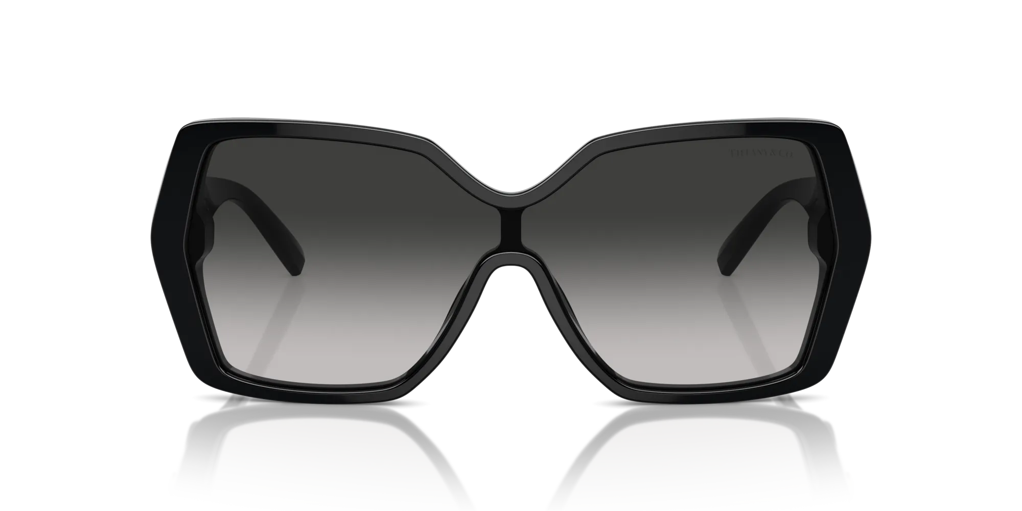 Tiffany TF4219 80013C Occhiali da sole Acetato Nero Grigio Pillow Normale Sfumato - immagine 3