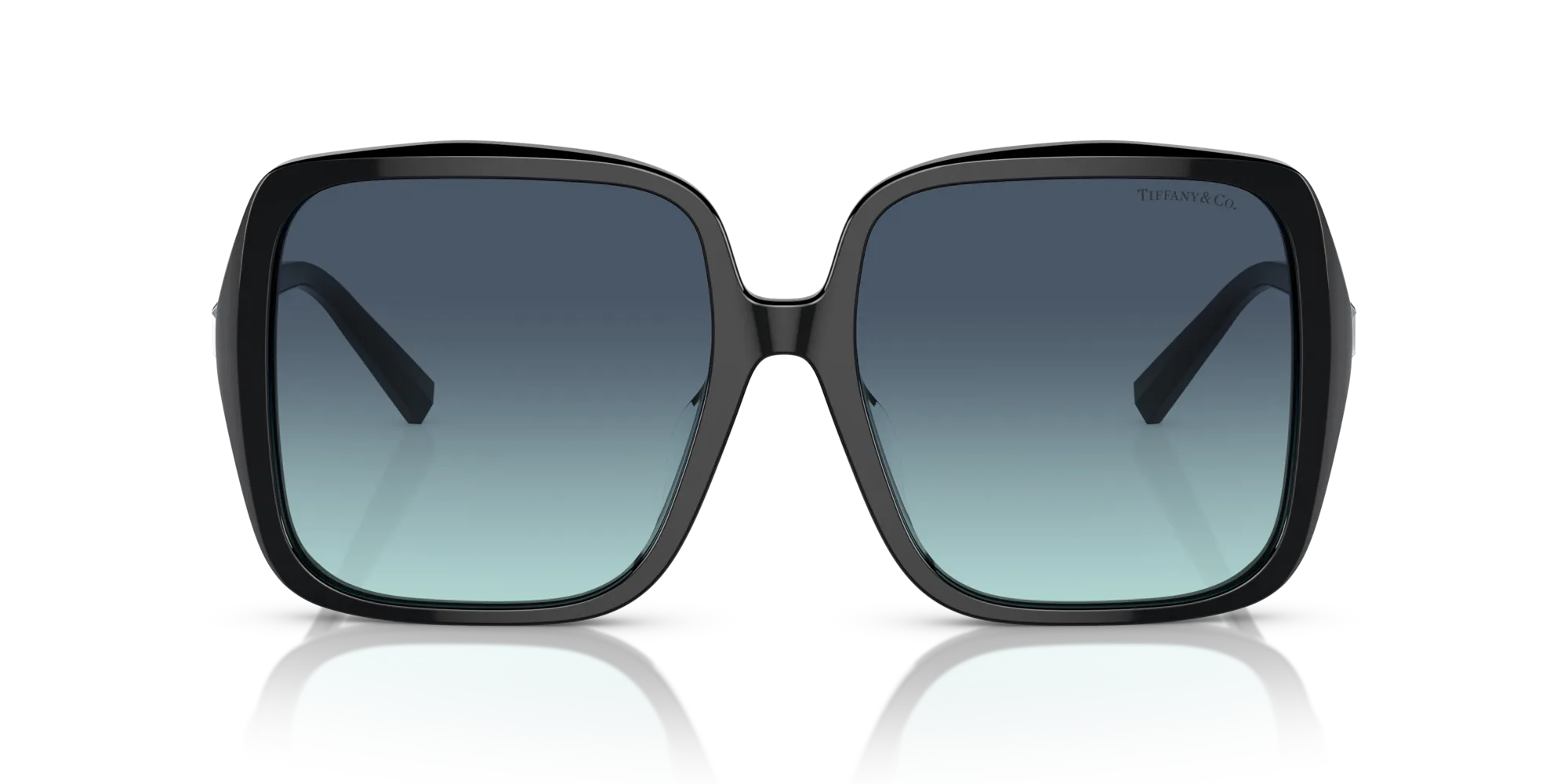 Tiffany TF4211D 83429S Occhiali da sole Acetato Nero Blu Squadrata Normale Sfumato - immagine 3