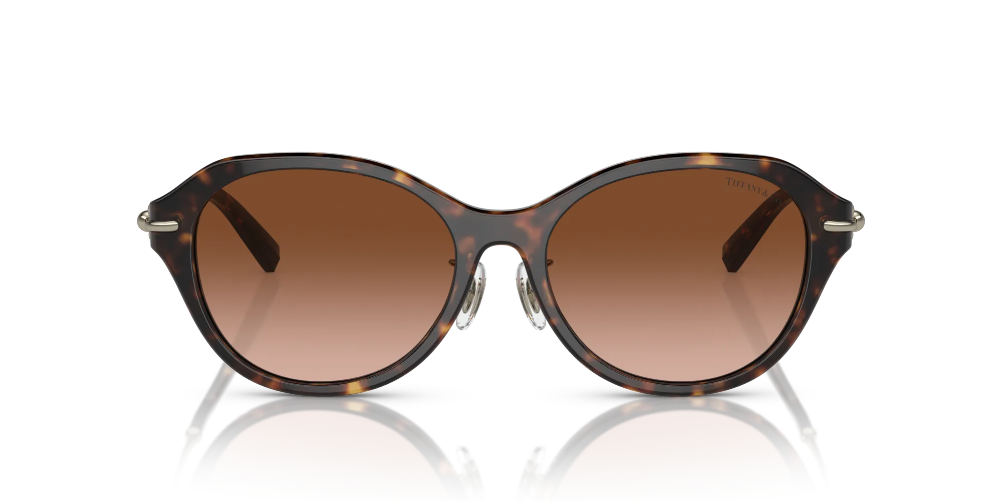 Tiffany TF4210D 80153B Occhiali da sole Acetato Tartaruga Marrone Rotonda Normale Sfumato - immagine 3