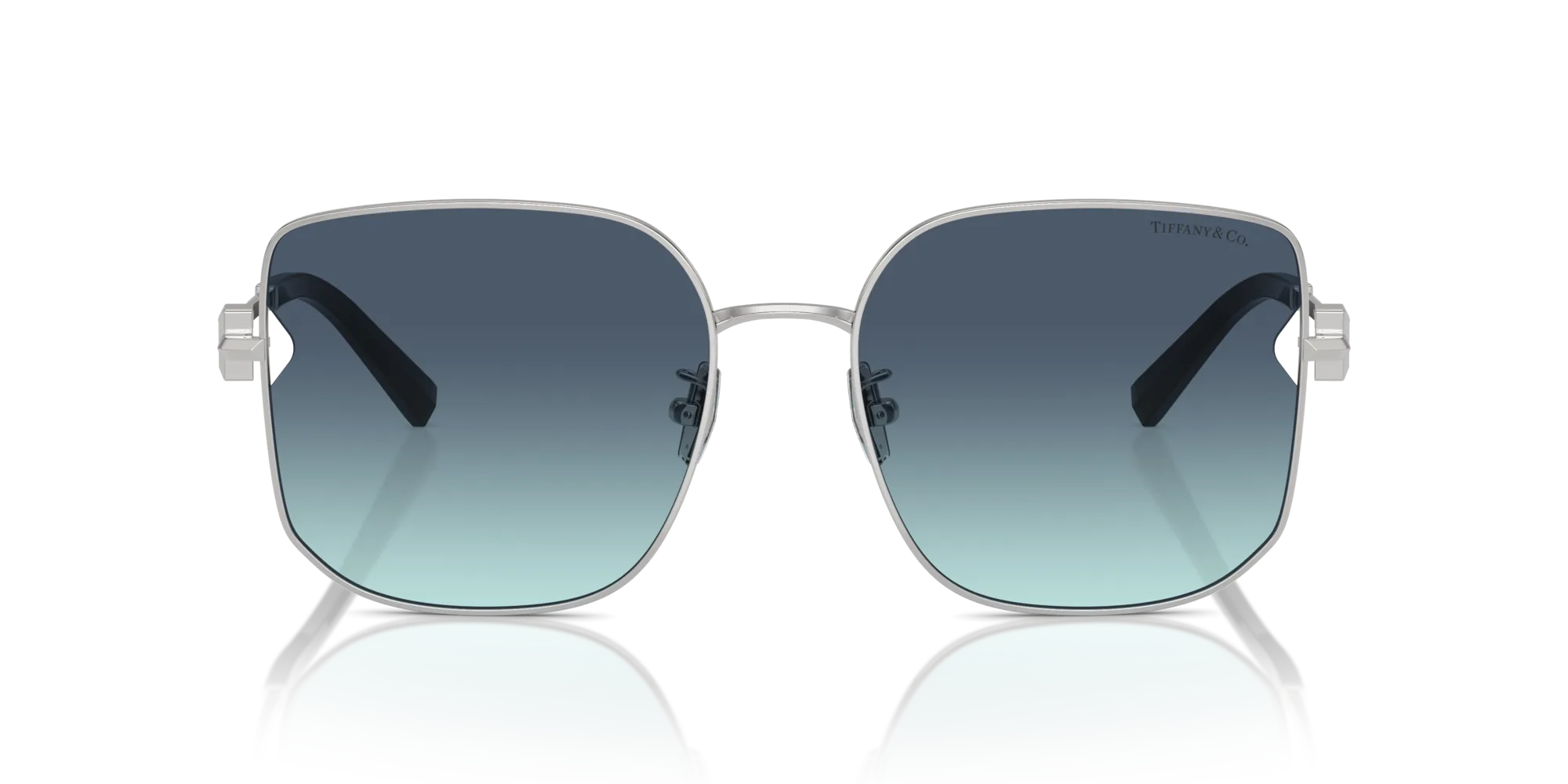 Tiffany TF3105D 60019S Occhiali da sole Acciaio Argento Blu Squadrata Normale Sfumato - immagine 3