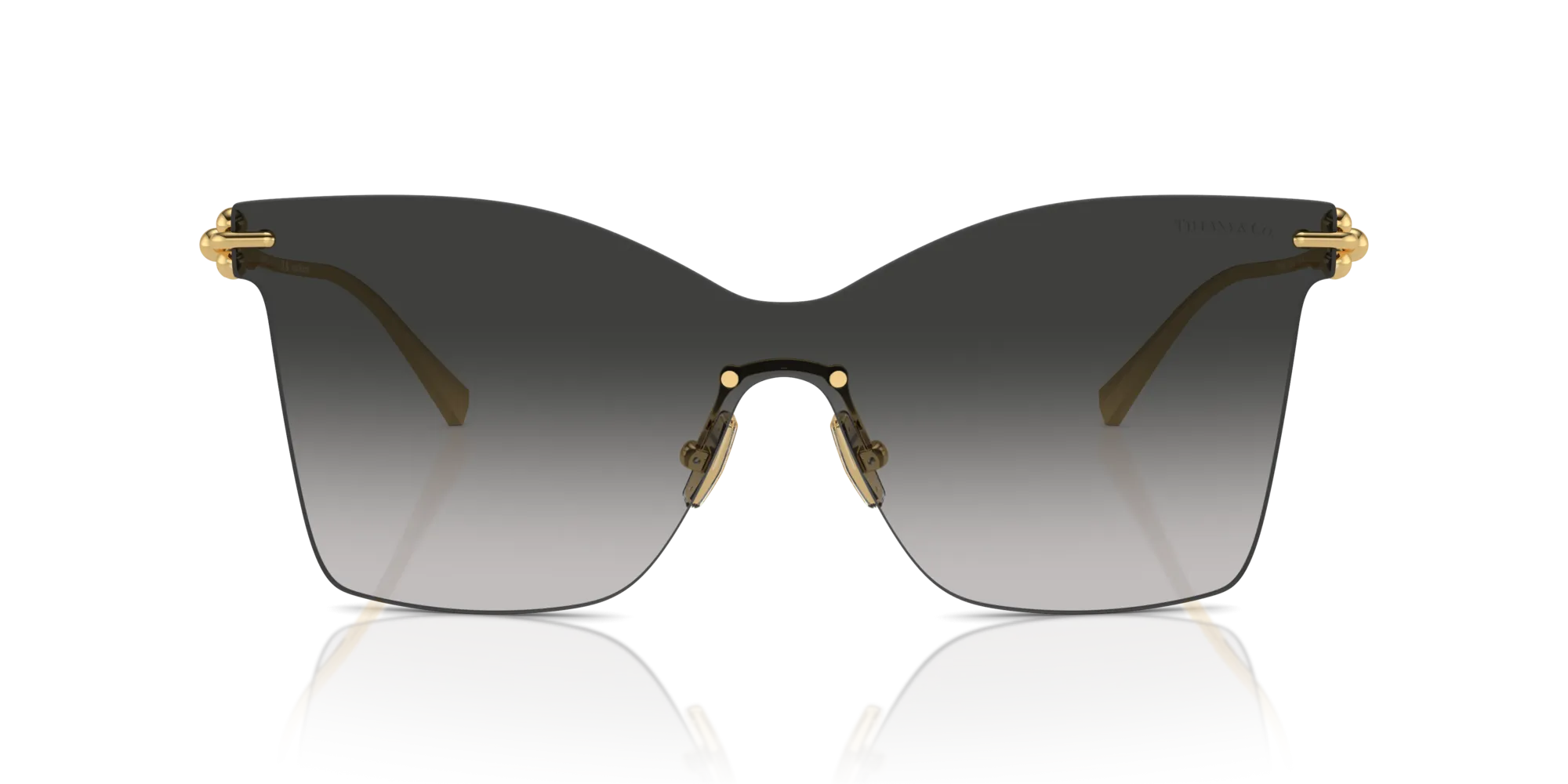 Tiffany TF3103K 62113C Occhiali da sole Metallo Oro Grigio Farfalla Normale Sfumato - immagine 3