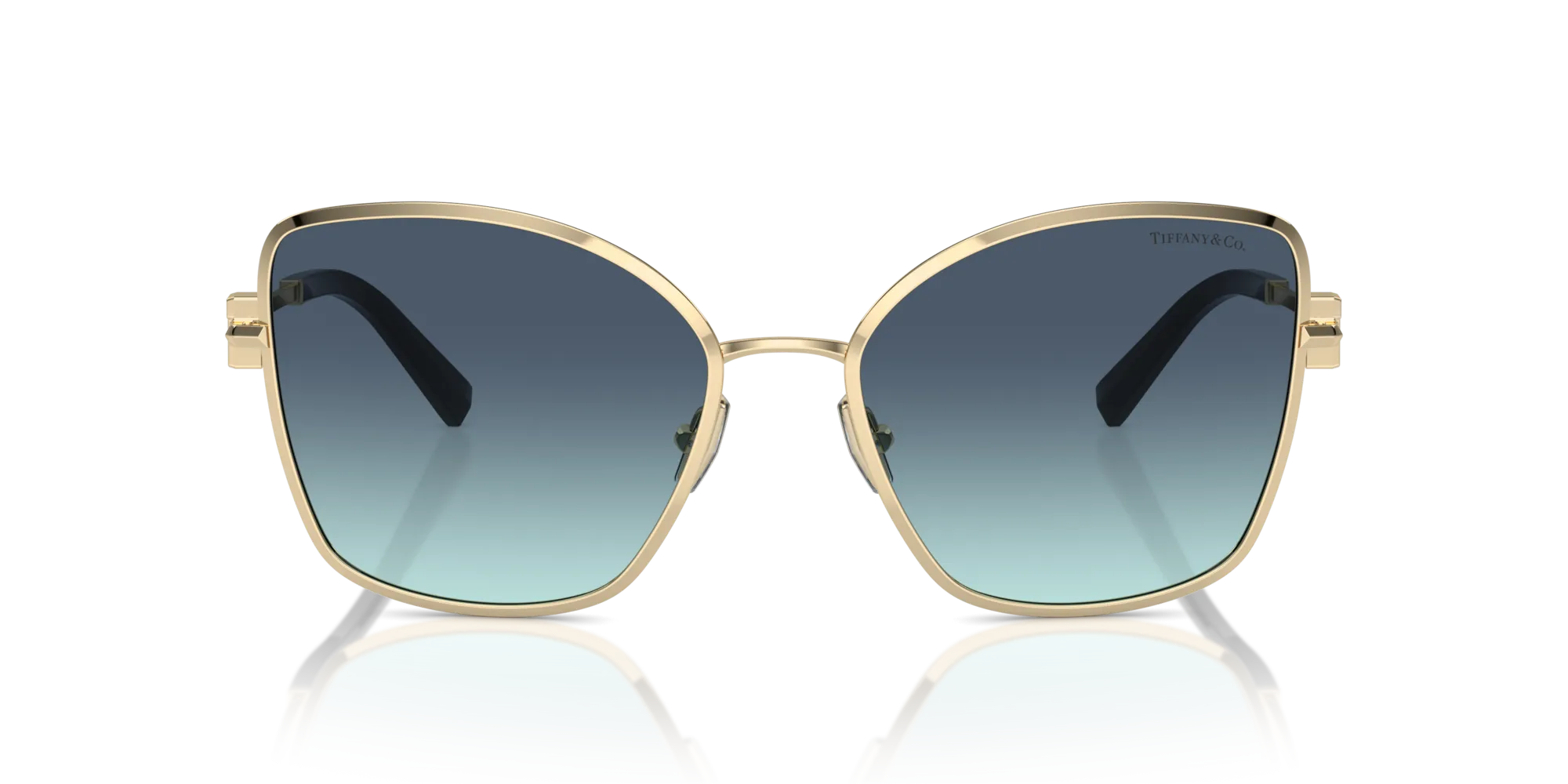Tiffany TF3102B 62029S Occhiali da sole Metallo Oro Blu Farfalla Normale Sfumato - immagine 3