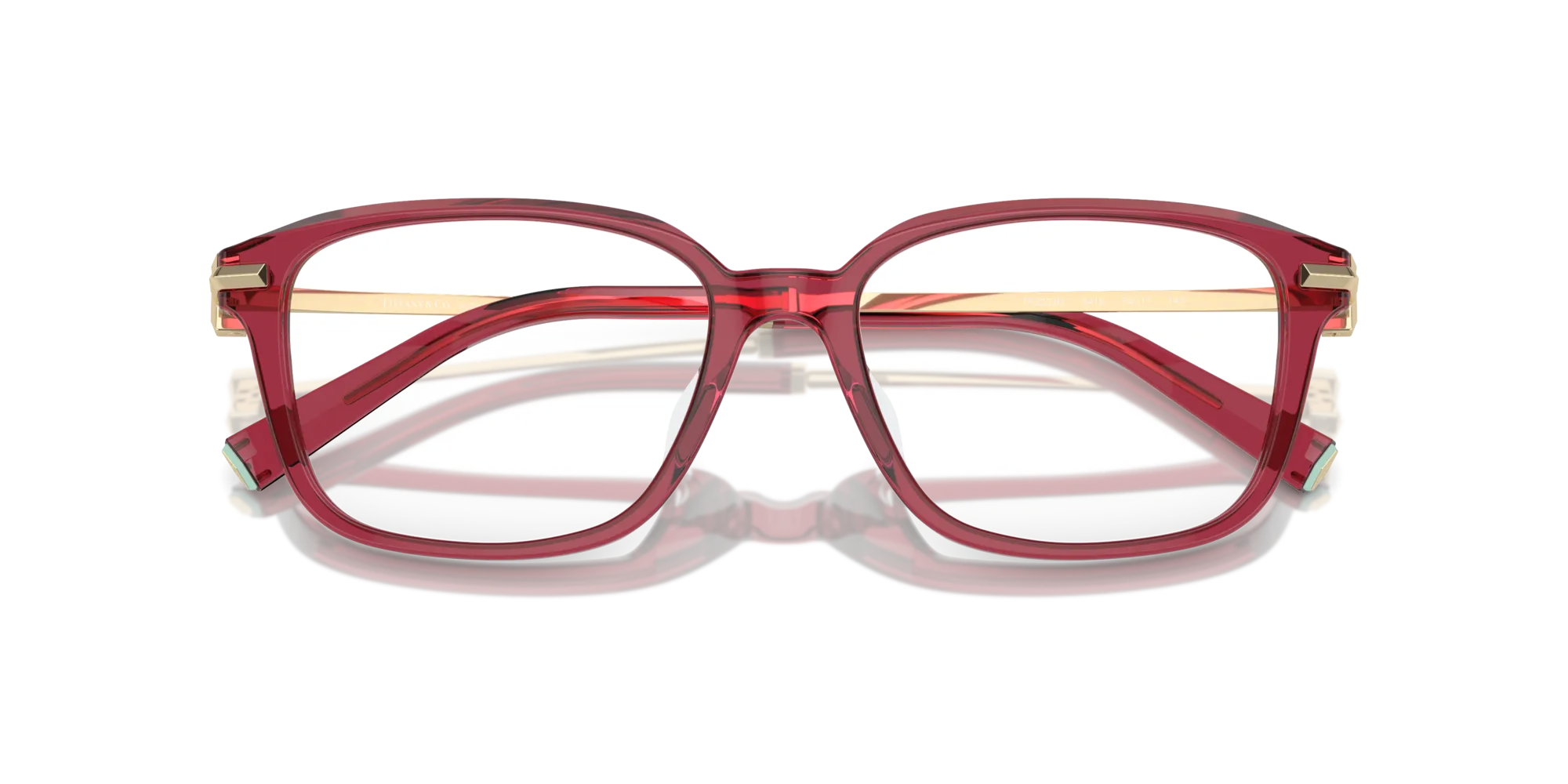 Tiffany TF2253D 8419 Montature da vista Acetato Rosso Pillow Normale - immagine 2