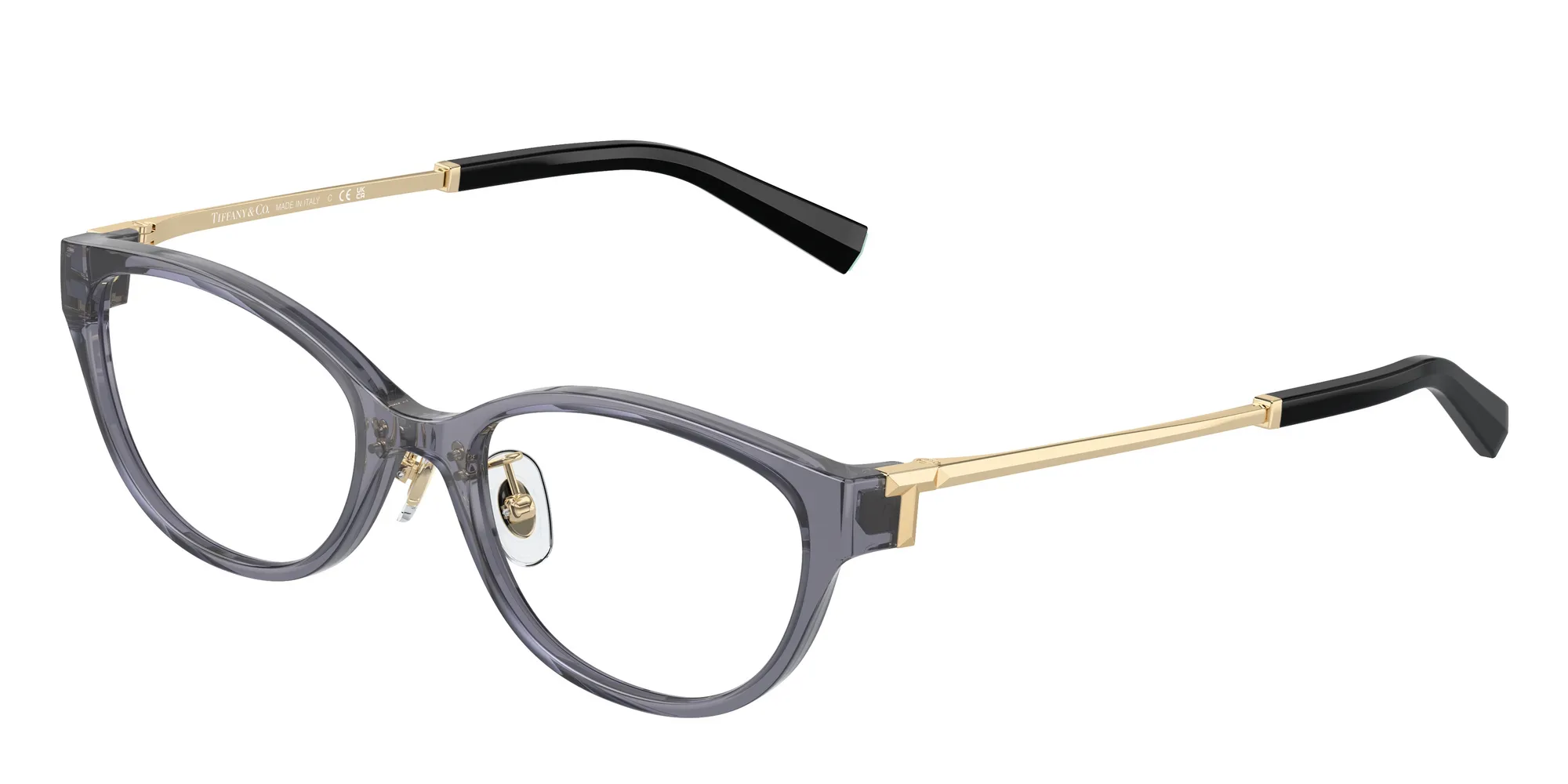 Tiffany TF2252D 8405 Montature da vista Iniettato Viola Rotonda Normale - immagine 1
