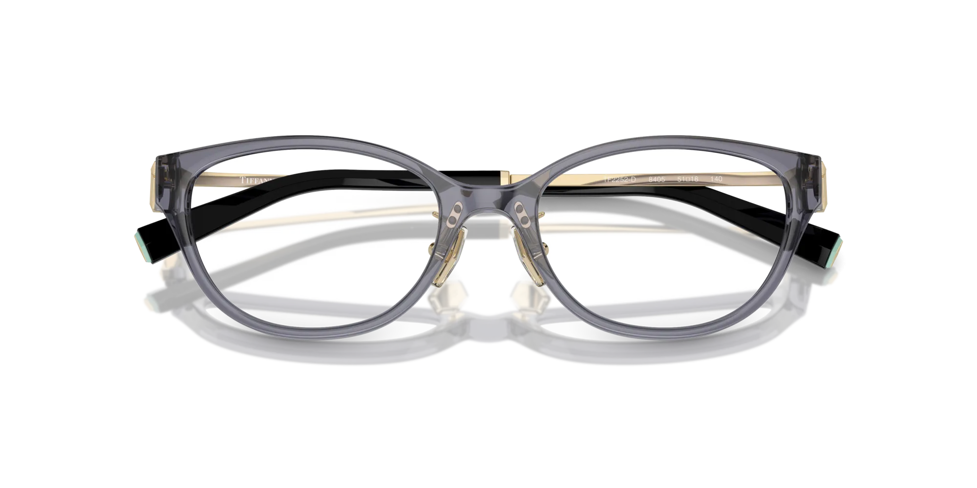 Tiffany TF2252D 8405 Montature da vista Iniettato Viola Rotonda Normale - immagine 2