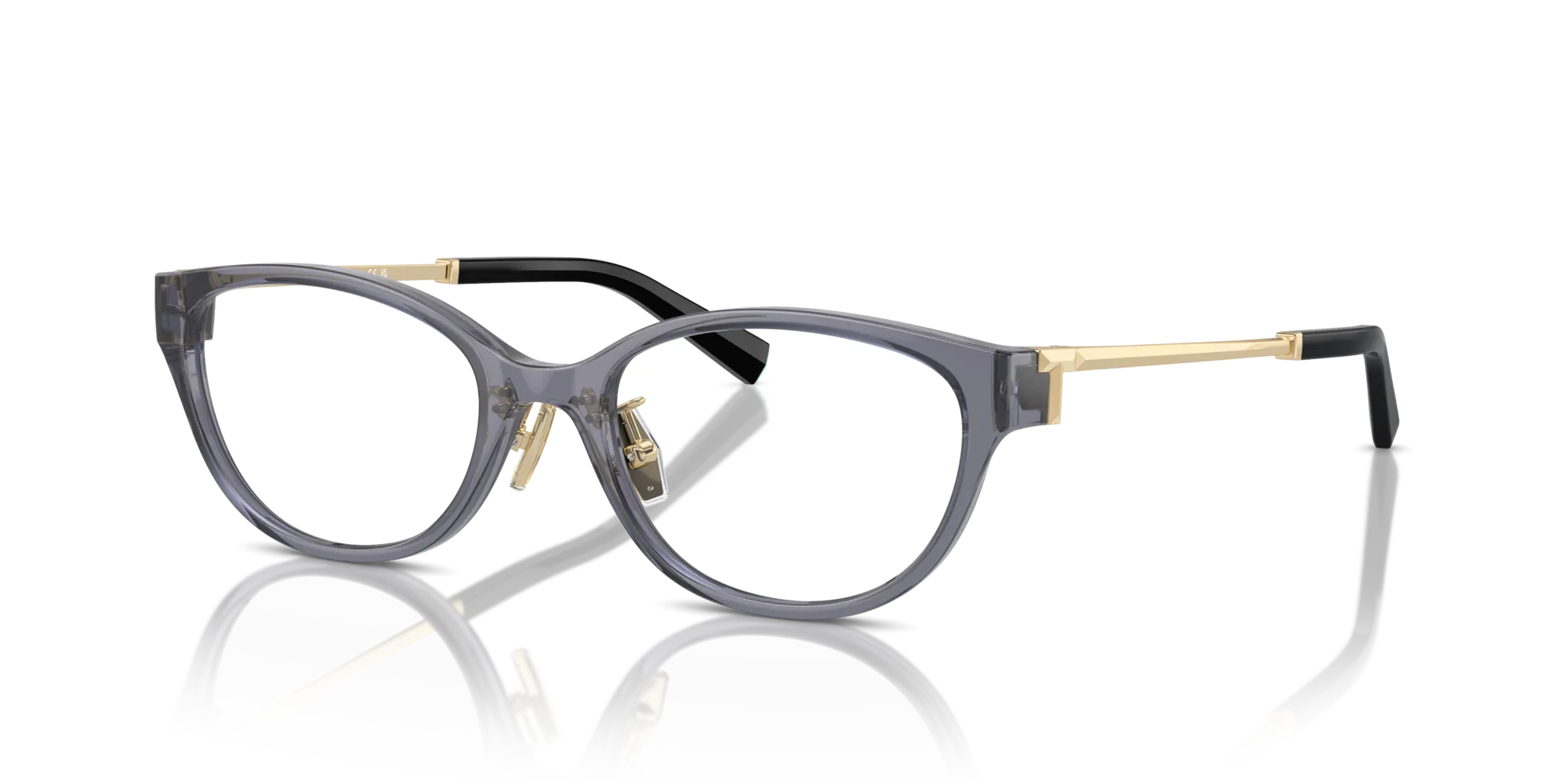 Tiffany TF2252D 8405 Montature da vista Iniettato Viola Rotonda Normale - immagine 4