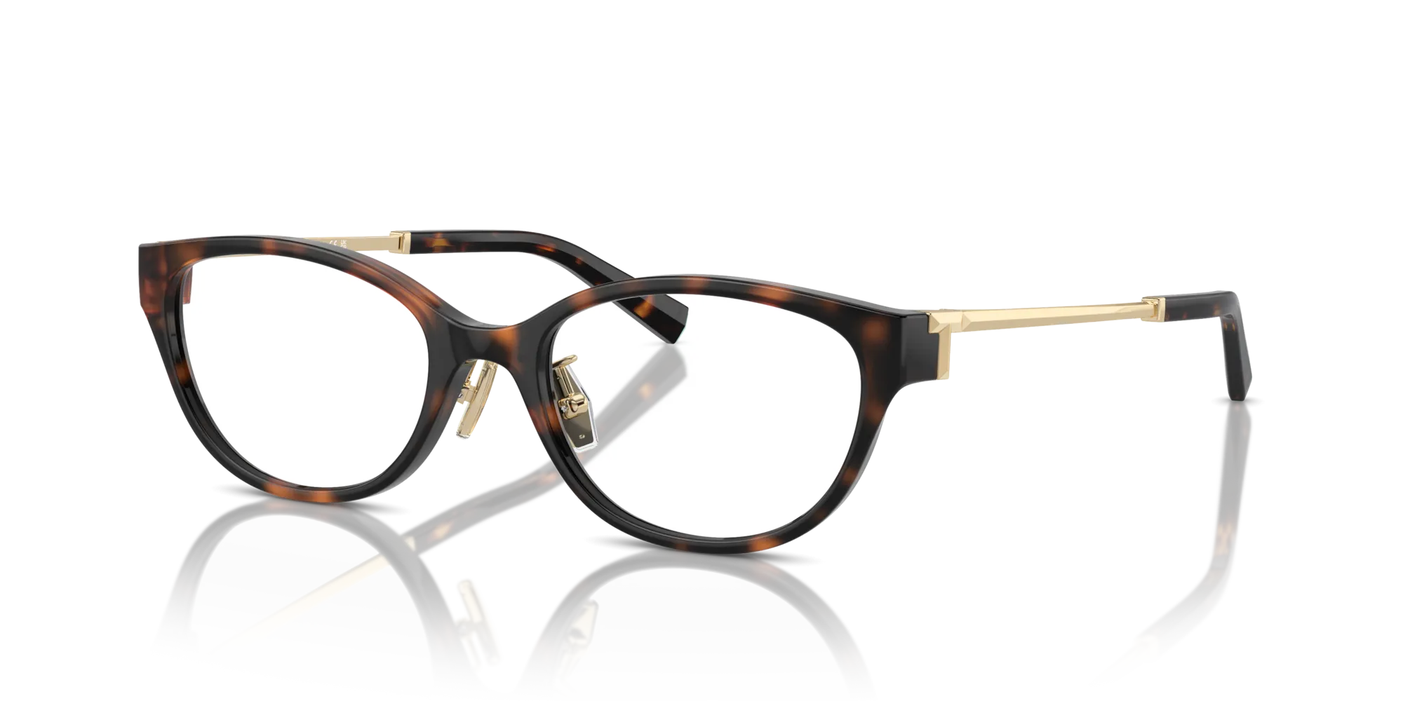Tiffany TF2252D 8015 Montature da vista Iniettato Tartaruga Rotonda Normale - immagine 4
