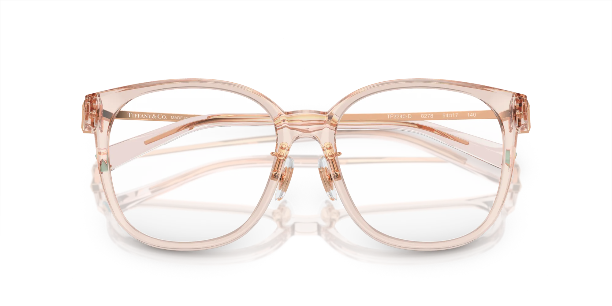 Tiffany TF2240D 8278 Montature da vista Iniettato Trasparente Squadrata Normale - immagine 2