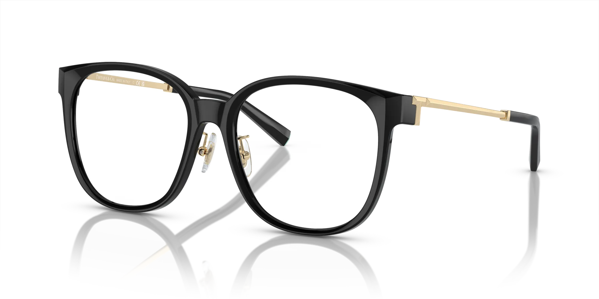 Tiffany TF2240D 8001 Montature da vista Iniettato Nero Trasparente Squadrata Normale - immagine 4