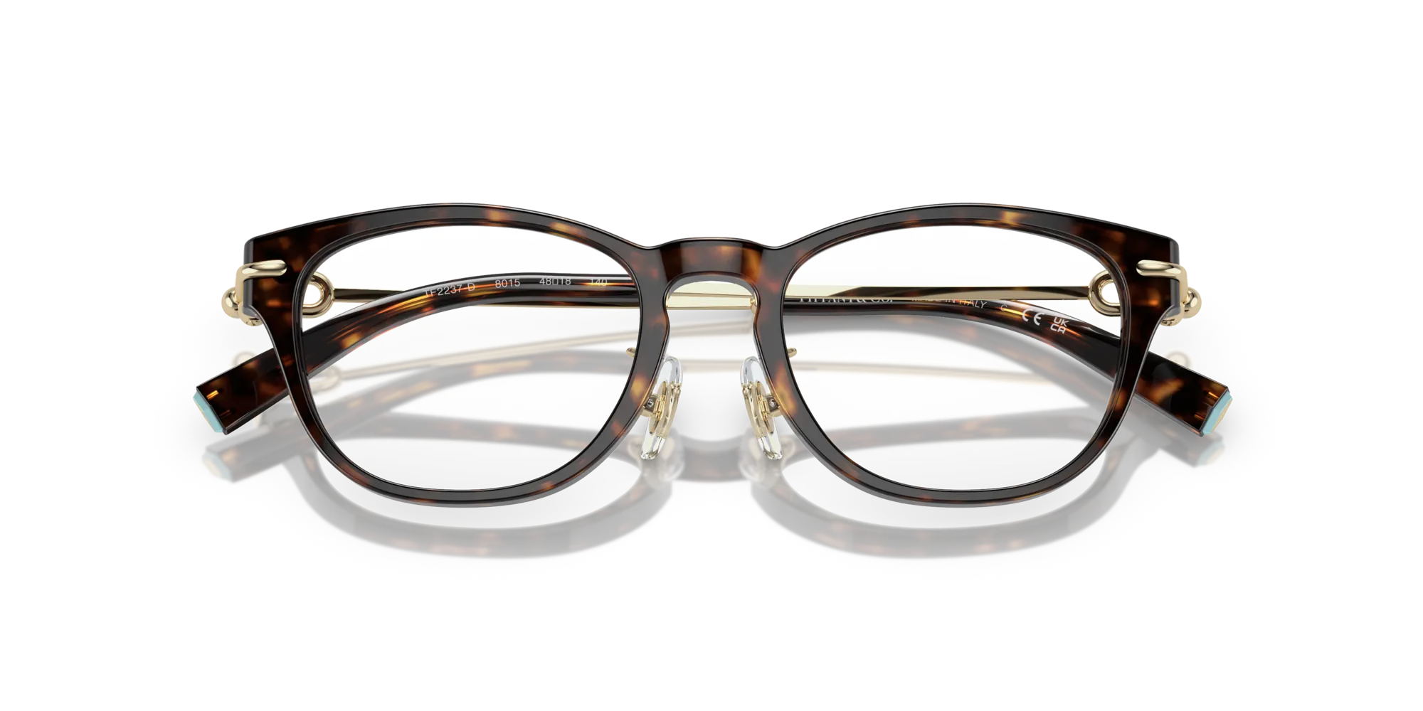 Tiffany TF2237D 8015 Montature da vista Acetato Tartaruga Pillow Normale - immagine 2