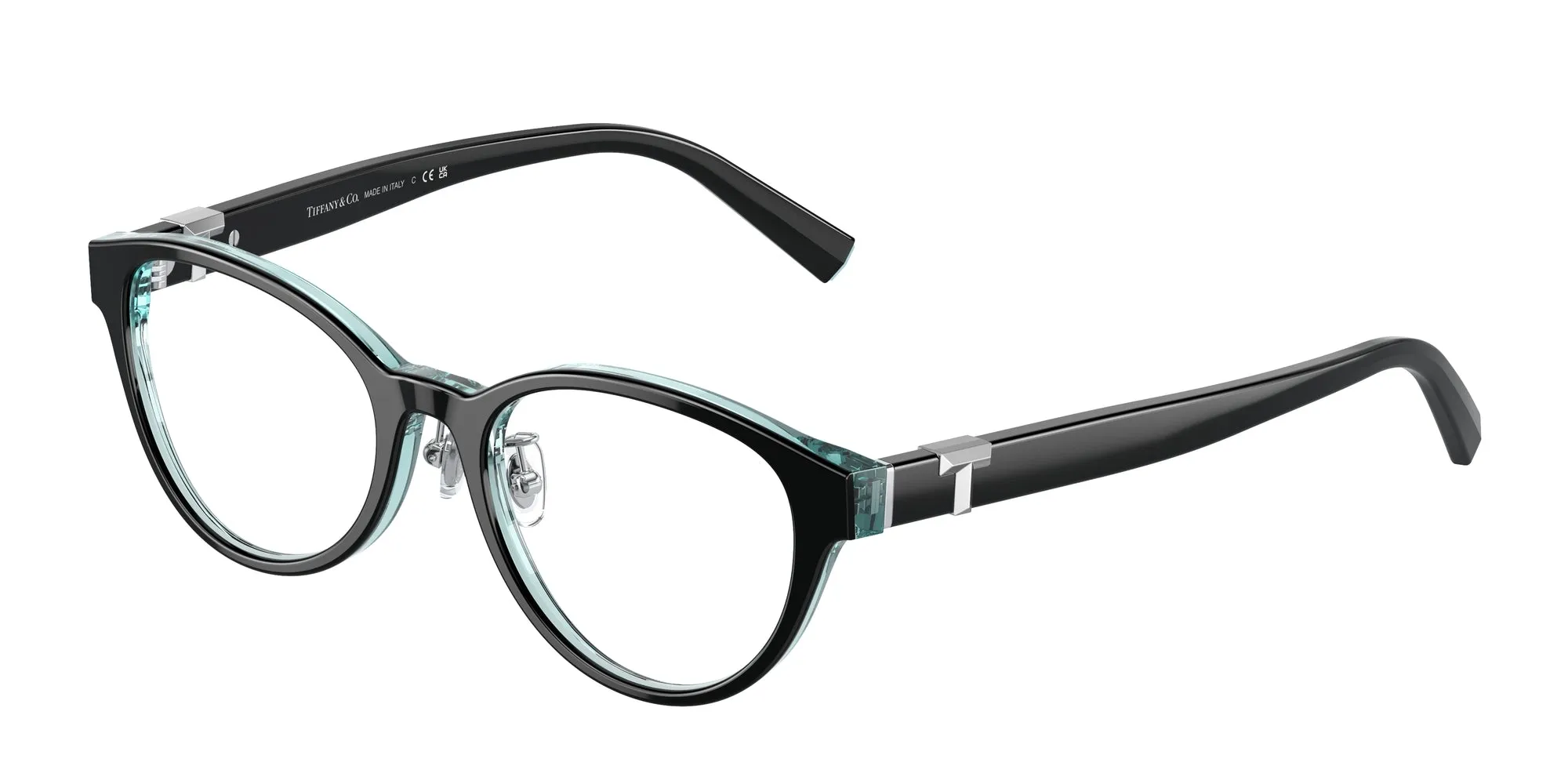 Tiffany TF2236D 8285 Montature da vista Acetato Nero Rotonda Normale - immagine 1