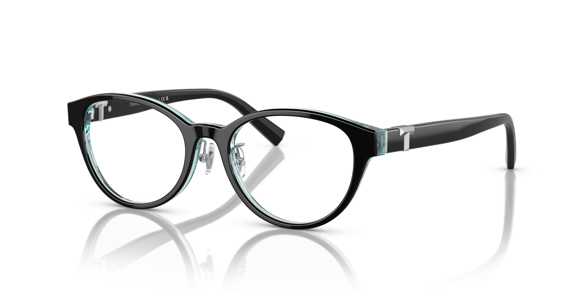 Tiffany TF2236D 8285 Montature da vista Acetato Nero Rotonda Normale - immagine 4
