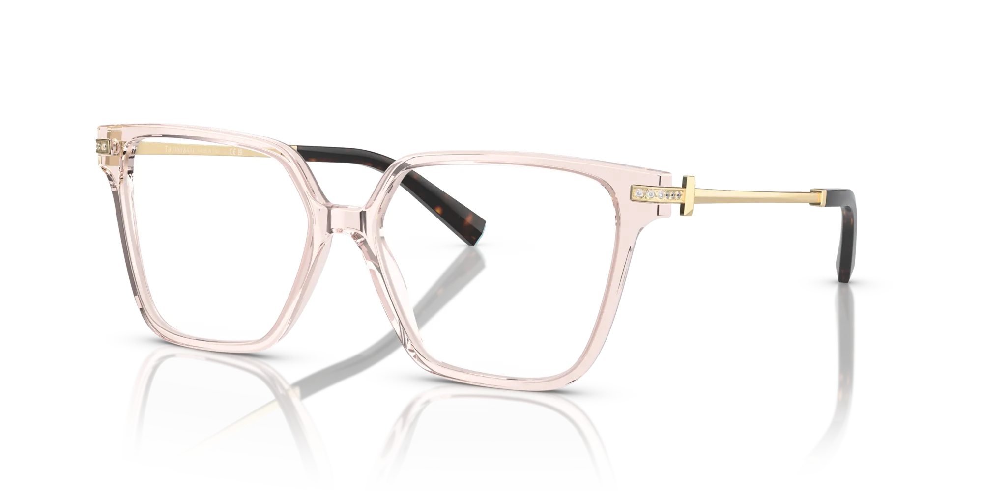 Tiffany TF2234B 8278 Montature da vista Acetato Trasparente Trasparente Squadrata Normale - immagine 4
