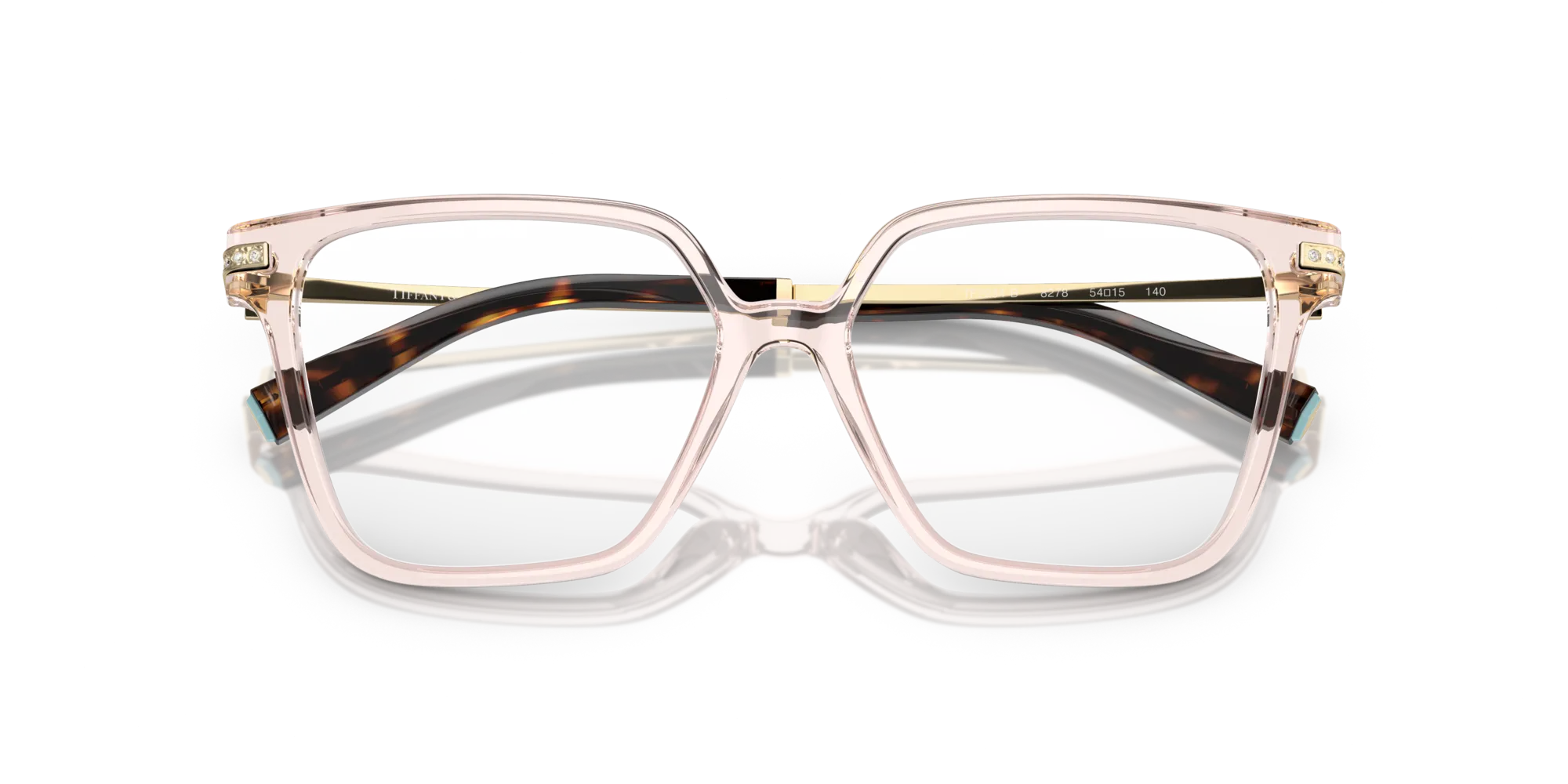Tiffany TF2234B 8278 Montature da vista Acetato Trasparente Squadrata Normale - immagine 2