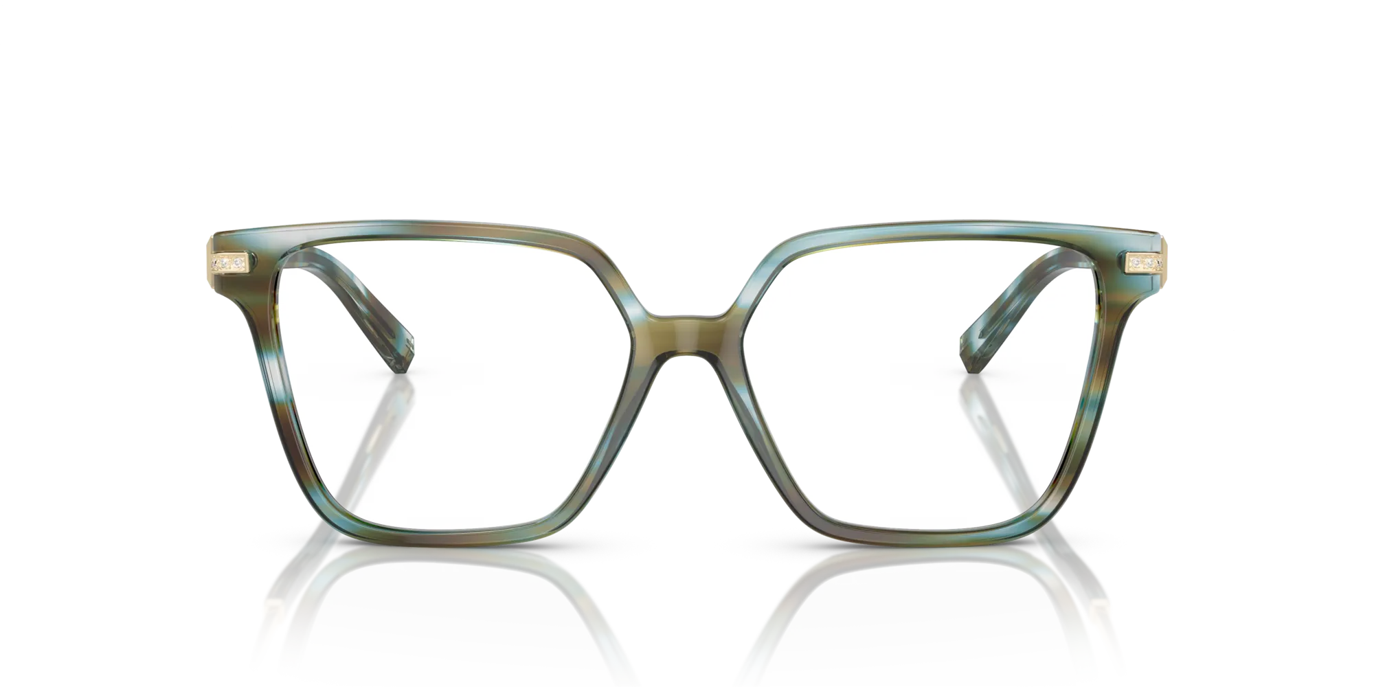 Tiffany TF2234B 8124 Montature da vista Acetato Blu Trasparente Squadrata Normale - immagine 3