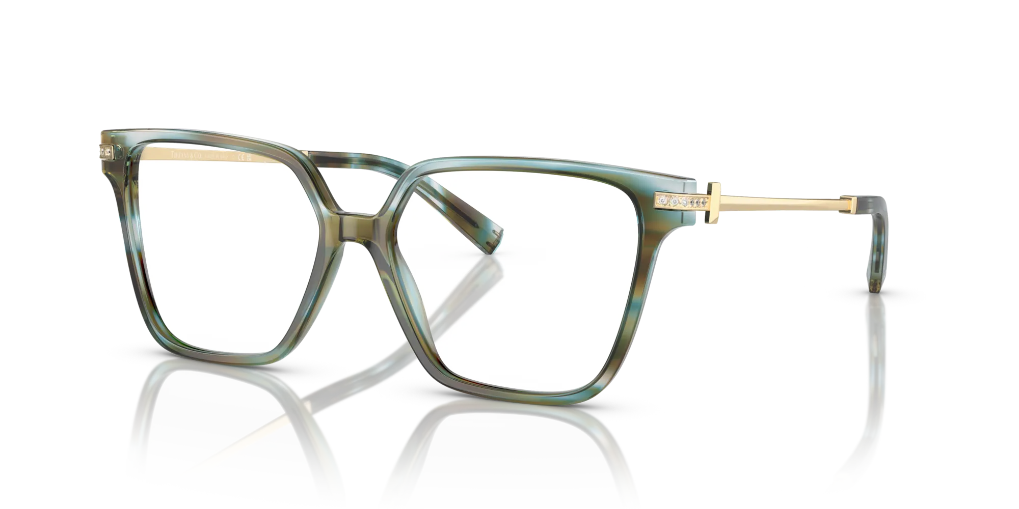 Tiffany TF2234B 8124 Montature da vista Acetato Blu Squadrata Normale - immagine 4