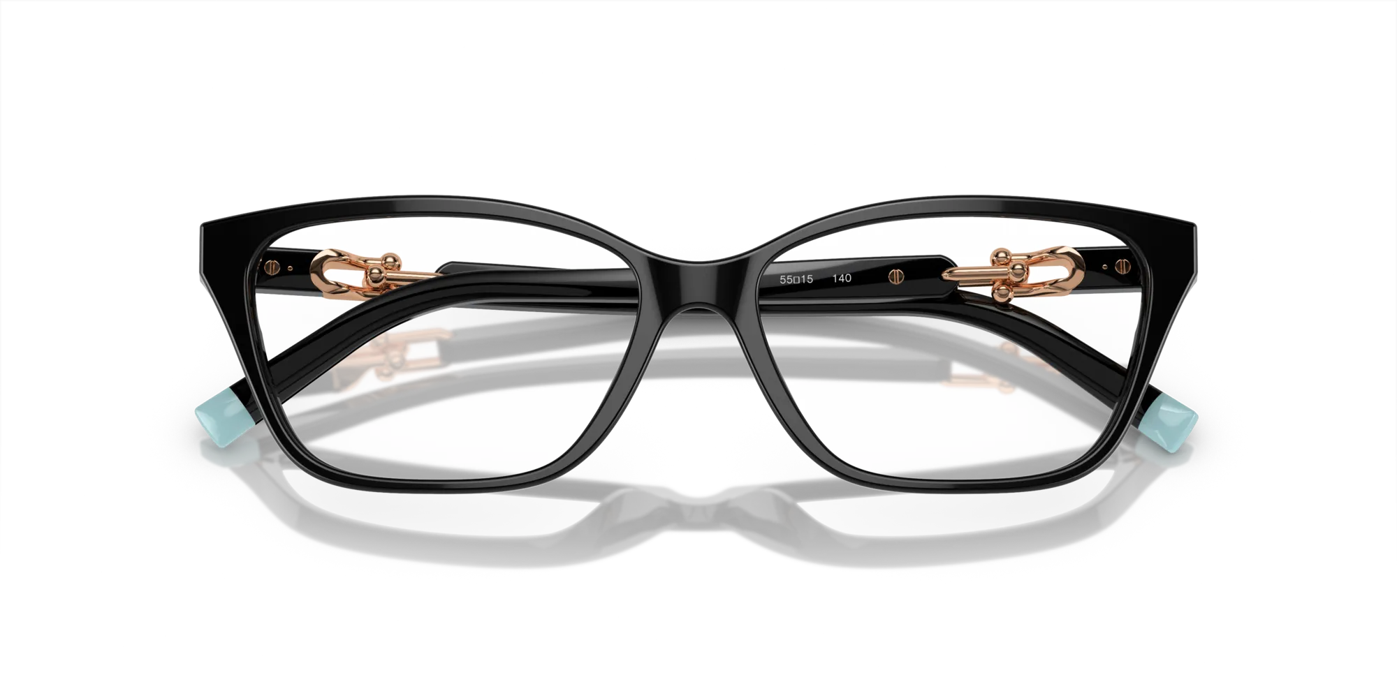 Tiffany TF2229 8420 Montature da vista Acetato Nero Trasparente Squadrata Normale - immagine 2
