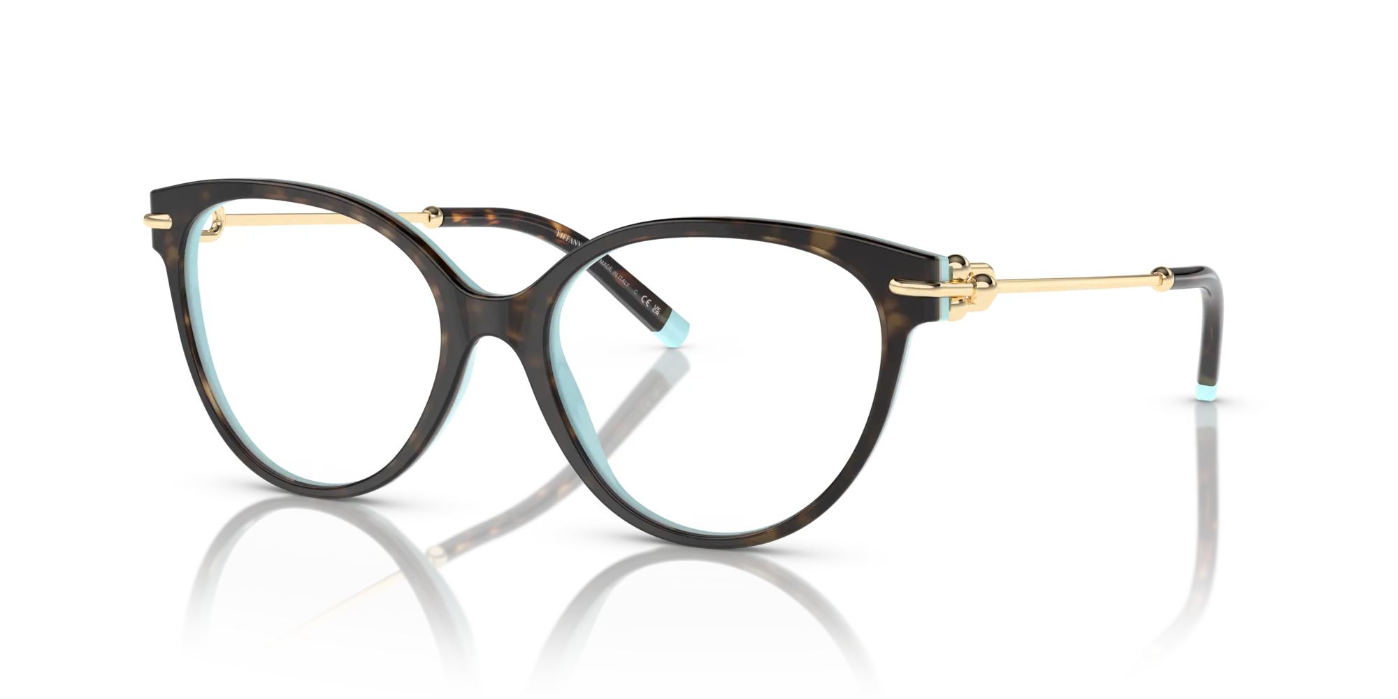Tiffany TF2217 8134 Montature da vista Acetato Marrone Cat Eye Normale - immagine 4