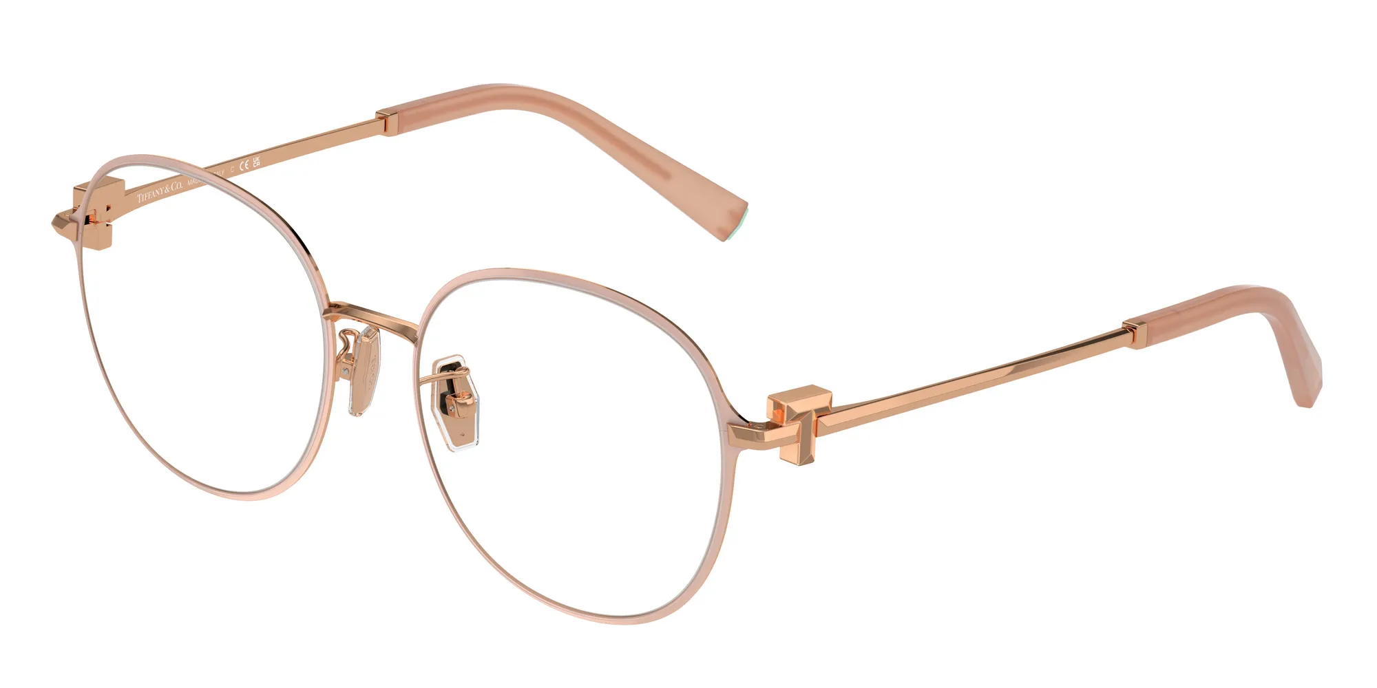Tiffany TF1161D 6215 Montature da vista Metallo Rosa Rotonda Normale - immagine 1