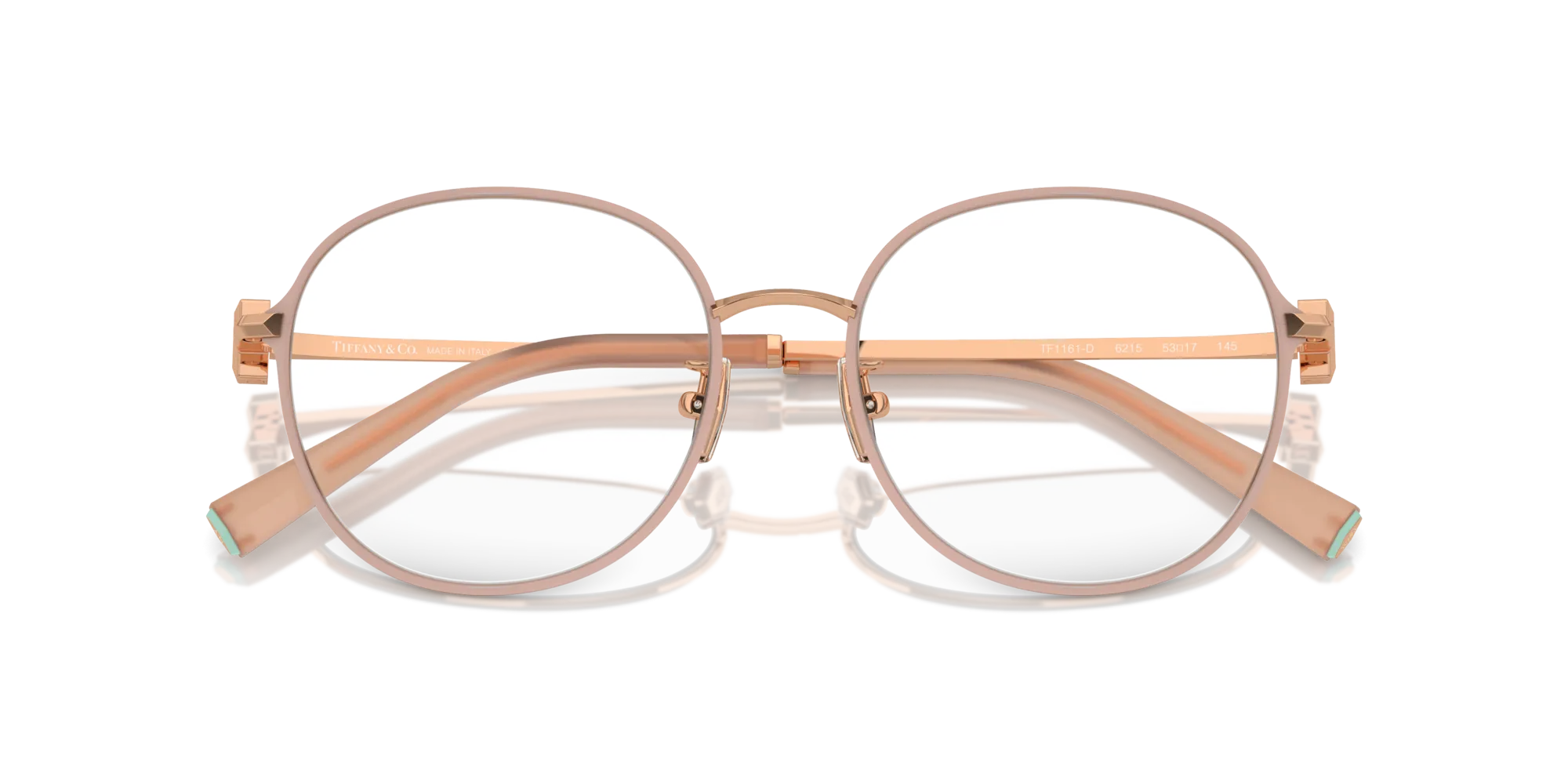 Tiffany TF1161D 6215 Montature da vista Metallo Rosa Rotonda Normale - immagine 2