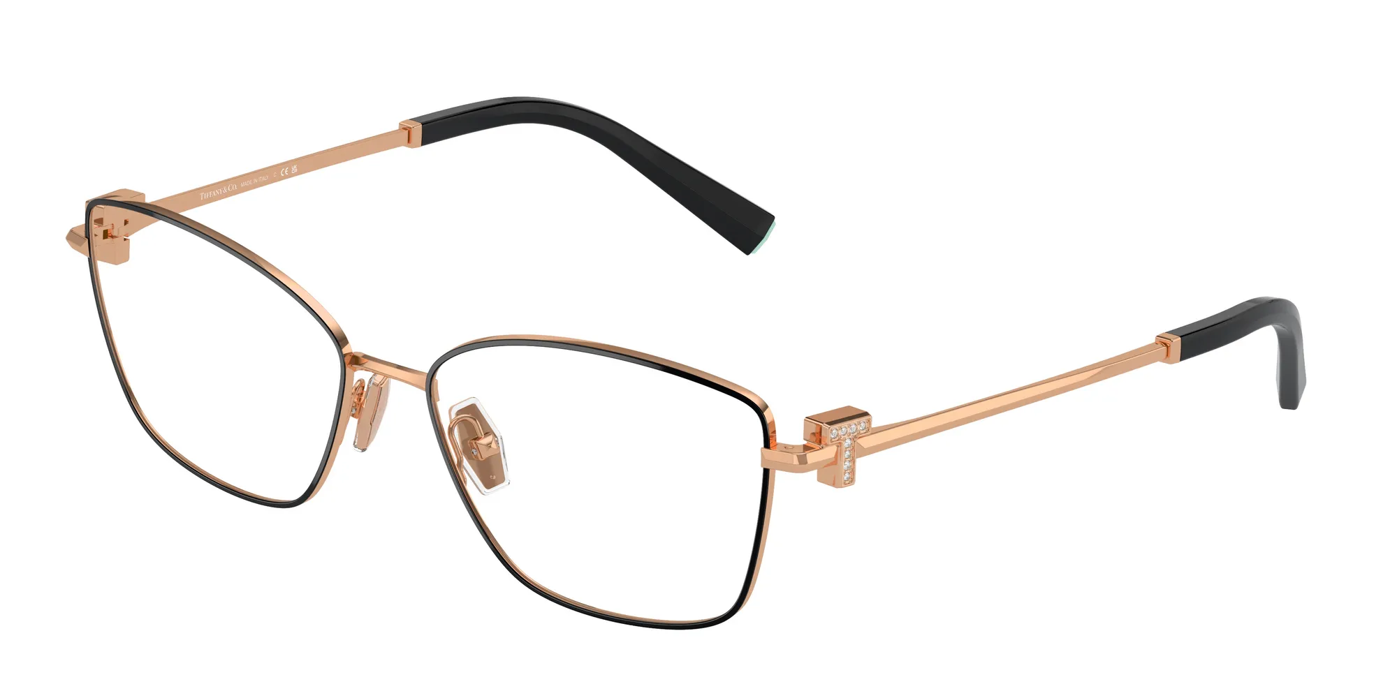 Tiffany TF1160B 6162 Montature da vista Acciaio Nero Trasparente Farfalla Normale - immagine 1