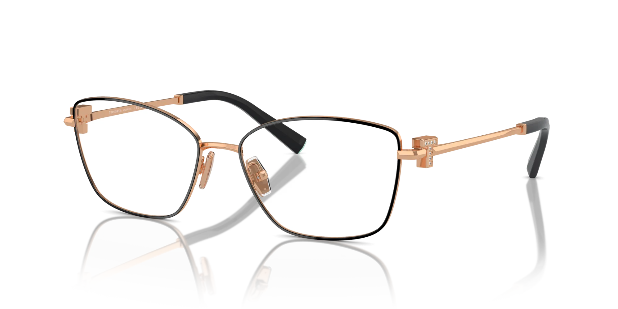 Tiffany TF1160B 6162 Montature da vista Acciaio Nero Trasparente Farfalla Normale - immagine 4