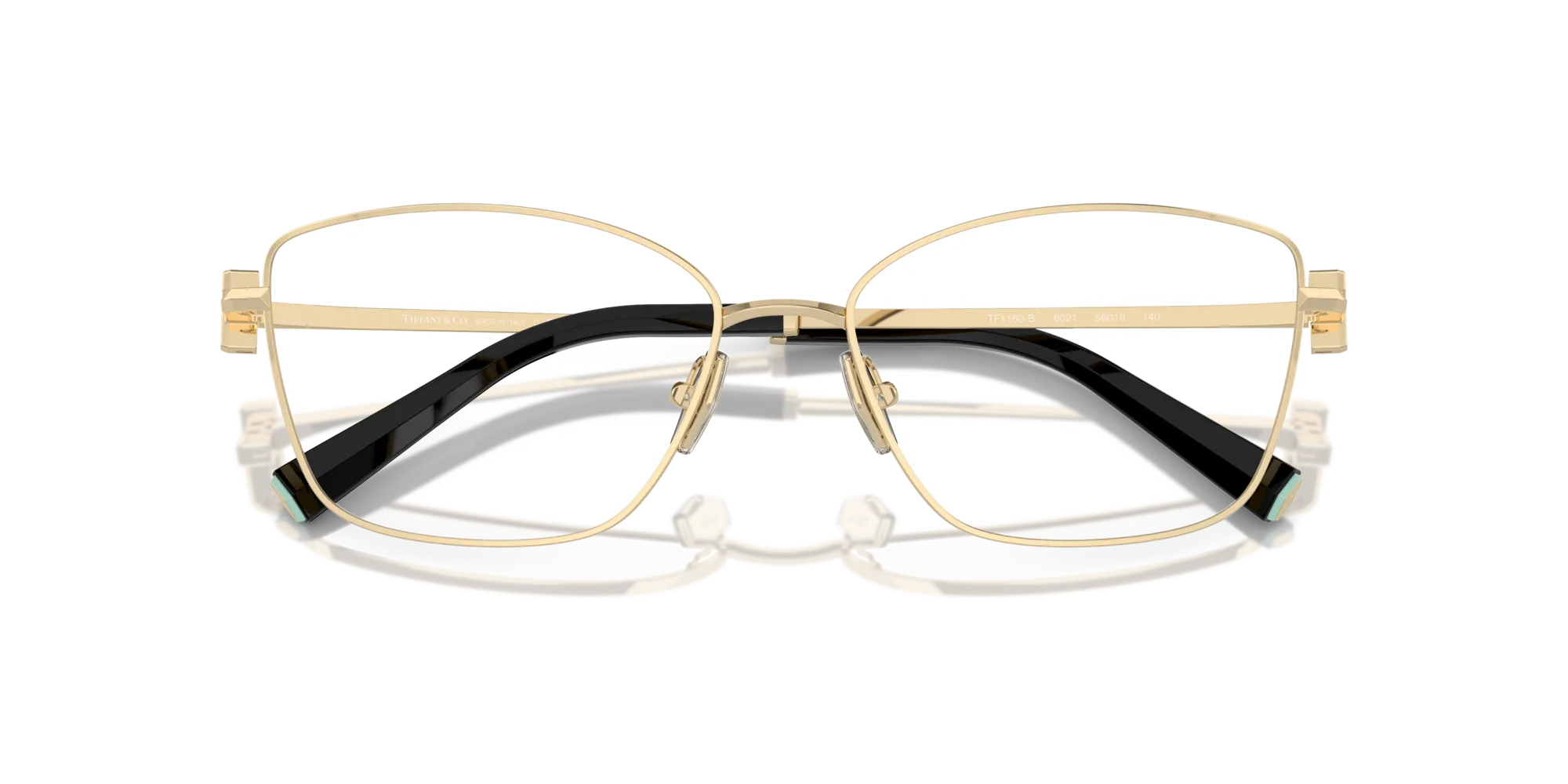 Tiffany TF1160B 6021 Montature da vista Acciaio Oro Trasparente Farfalla Normale - immagine 2