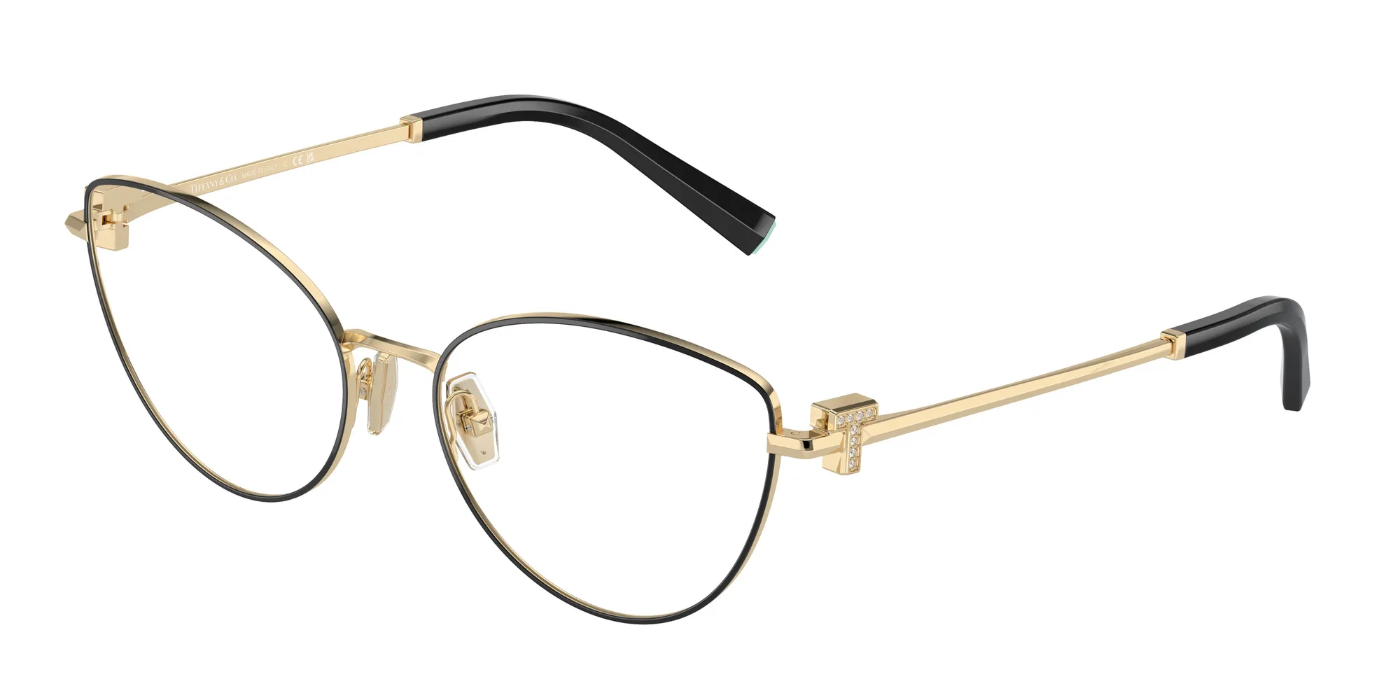 Tiffany TF1159B 6164 Montature da vista Acciaio Nero Trasparente Cat Eye Normale - immagine 1