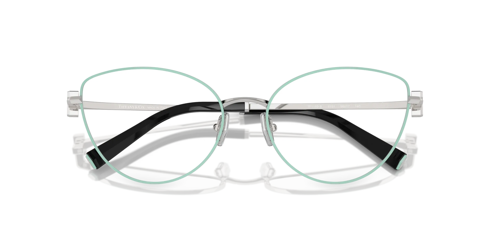 Tiffany TF1159B 6151 Montature da vista Acciaio Blu Cat Eye Normale - immagine 2