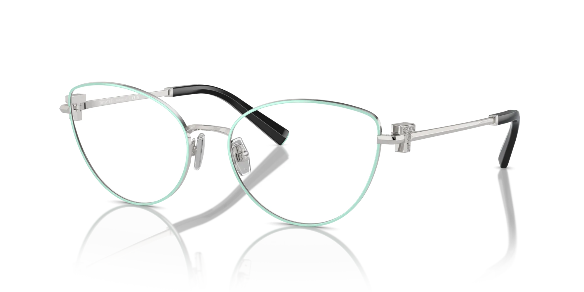 Tiffany TF1159B 6151 Montature da vista Acciaio Blu Cat Eye Normale - immagine 4