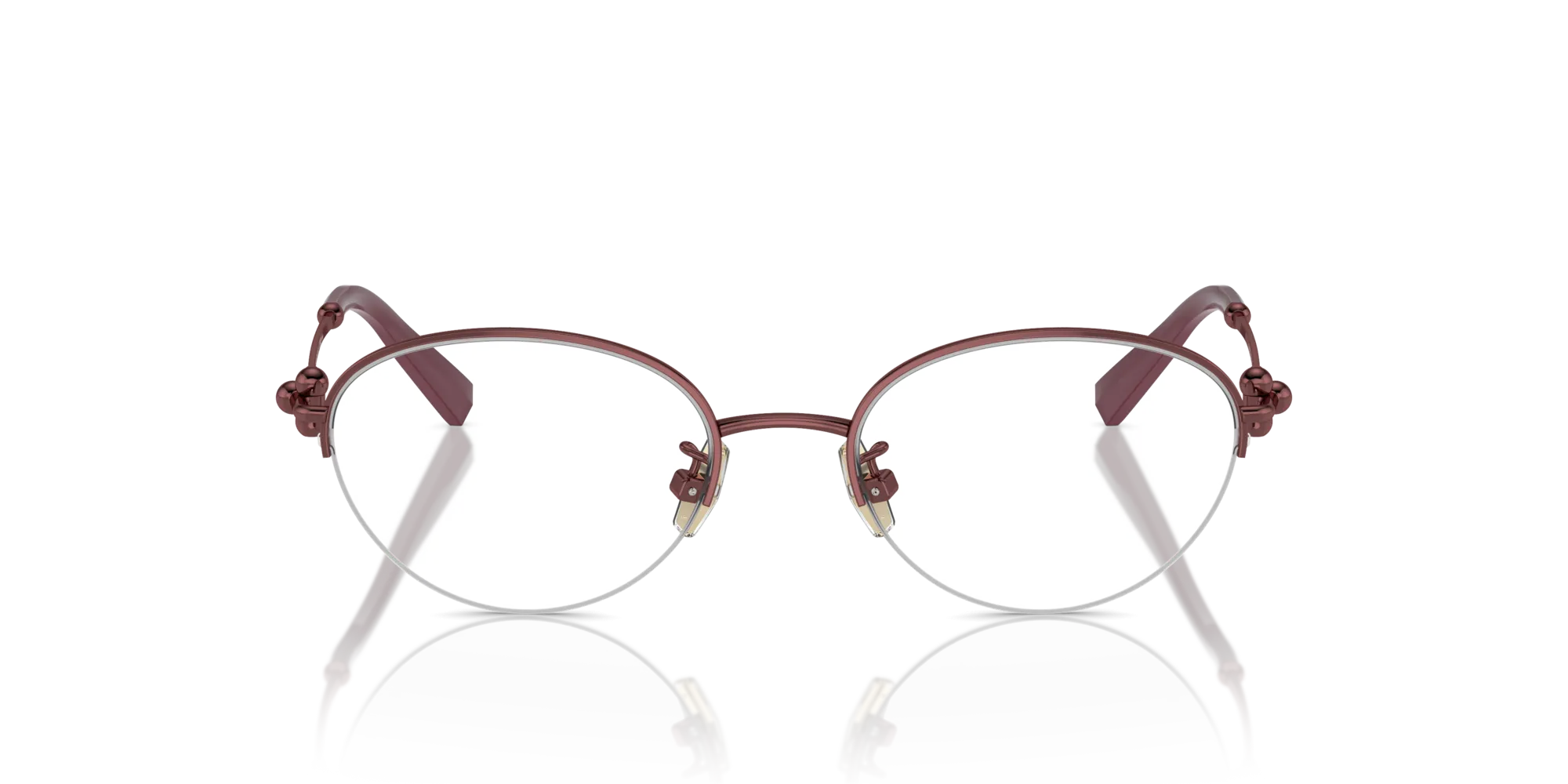 Tiffany TF1158TD 6015 Montature da vista Titanio Rosso Rotonda Normale - immagine 3