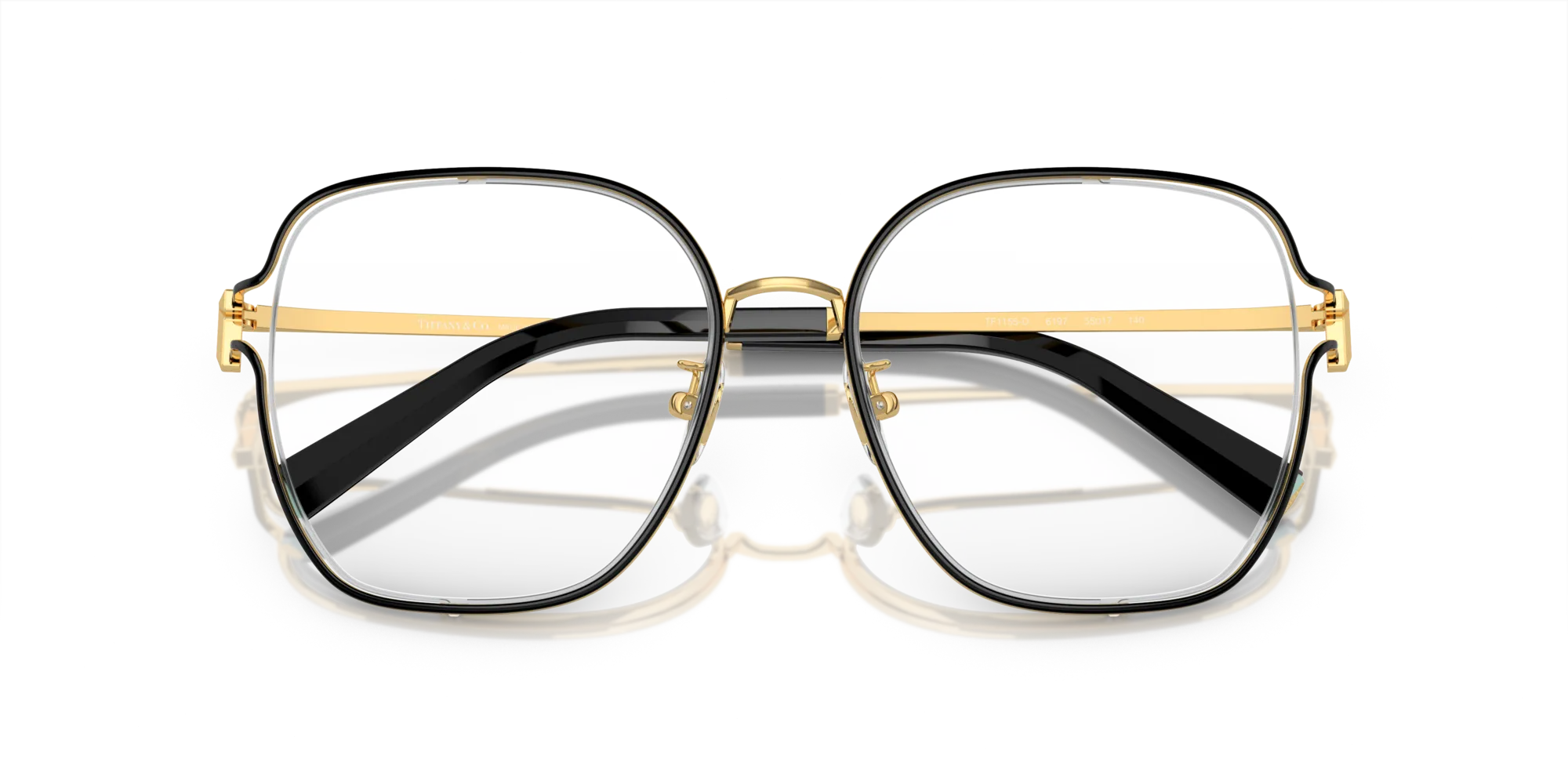 Tiffany TF1155D 6197 Montature da vista Metallo Nero Squadrata Normale - immagine 2