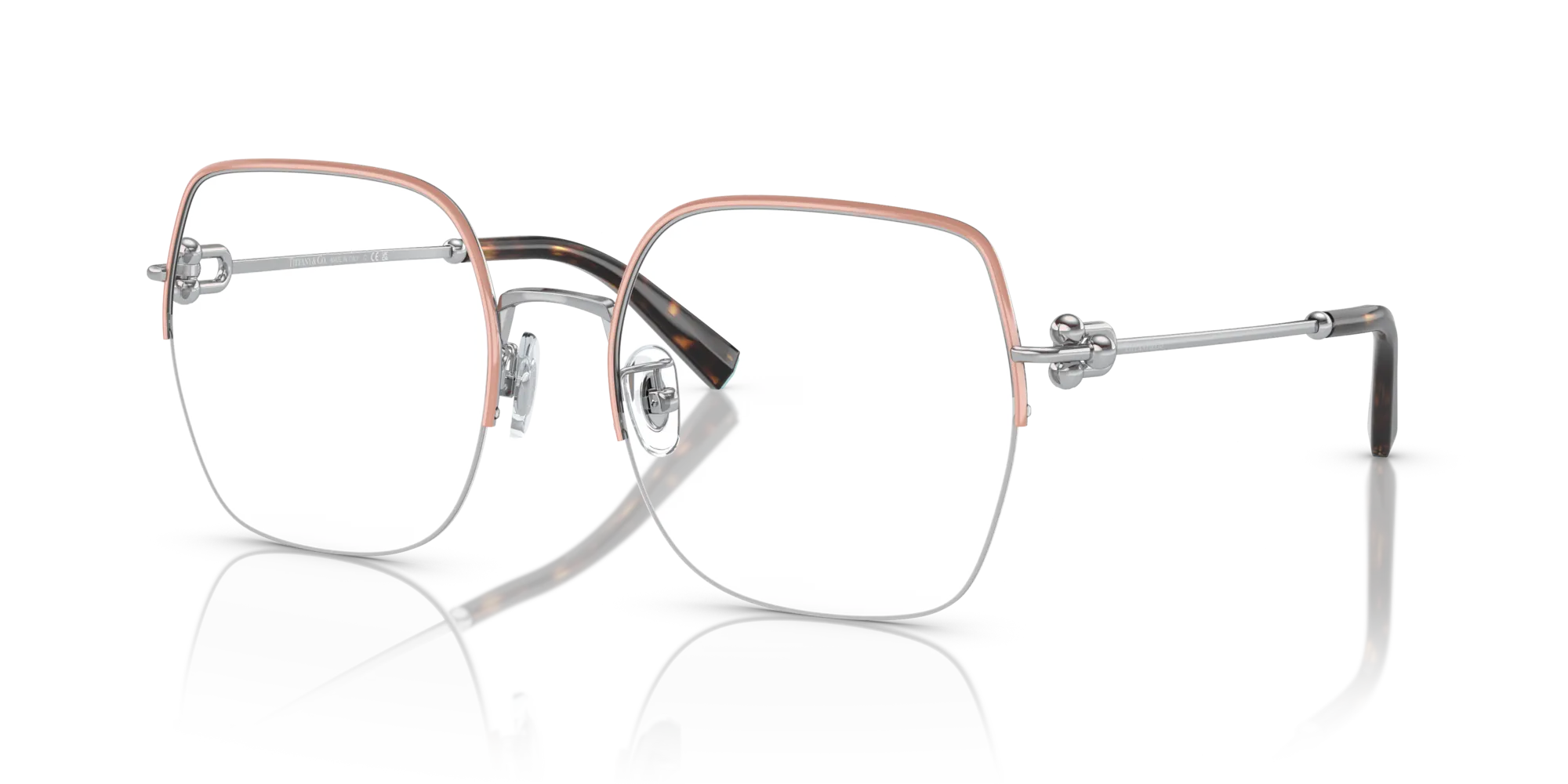 Tiffany TF1153D 6192 Montature da vista Metallo Rosa Trasparente Squadrata Normale - immagine 4