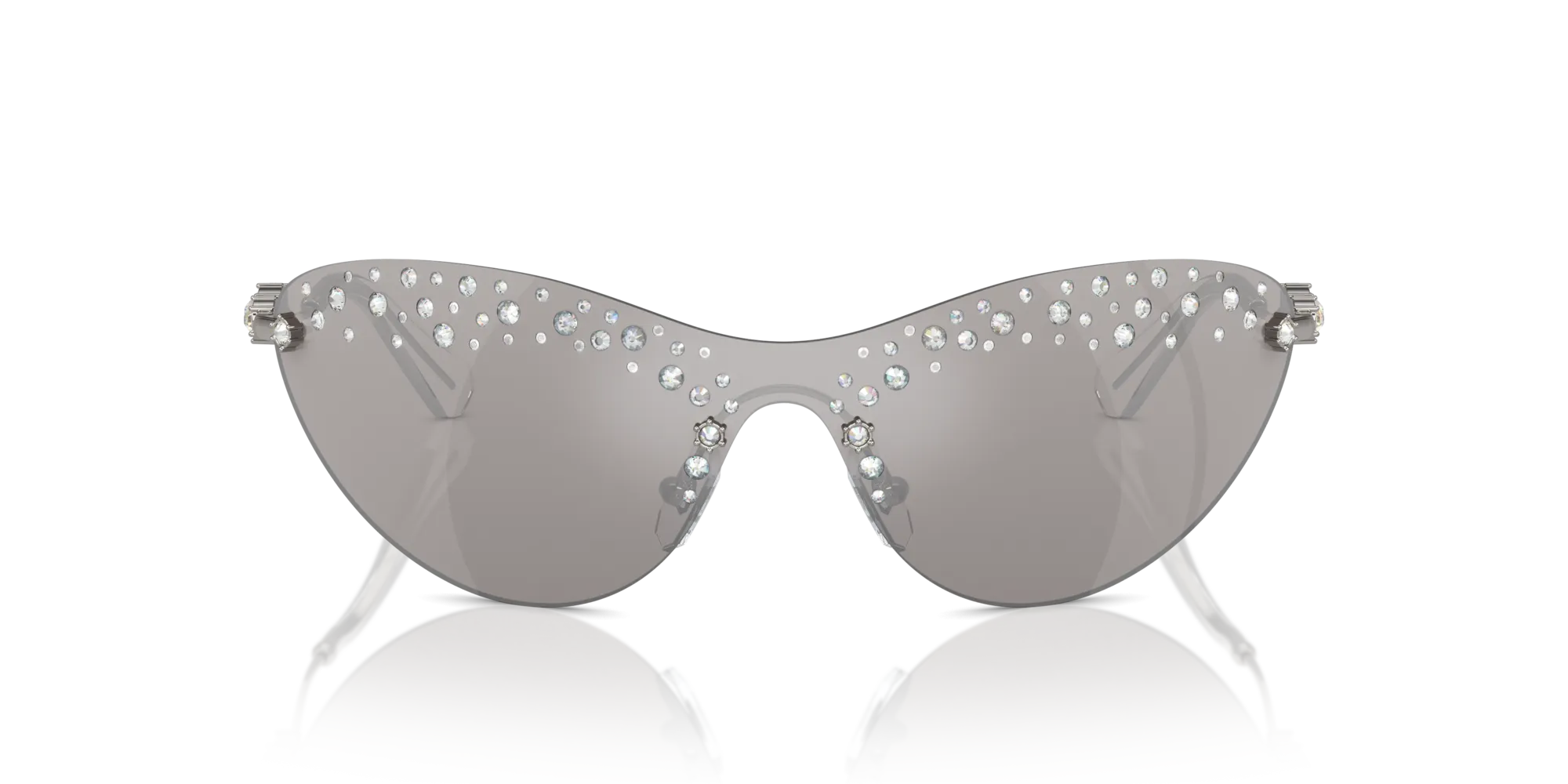 Swarovski SK7023 40096G Occhiali da sole Metallo Grigio Grigio Geometrica Specchiate - immagine 3