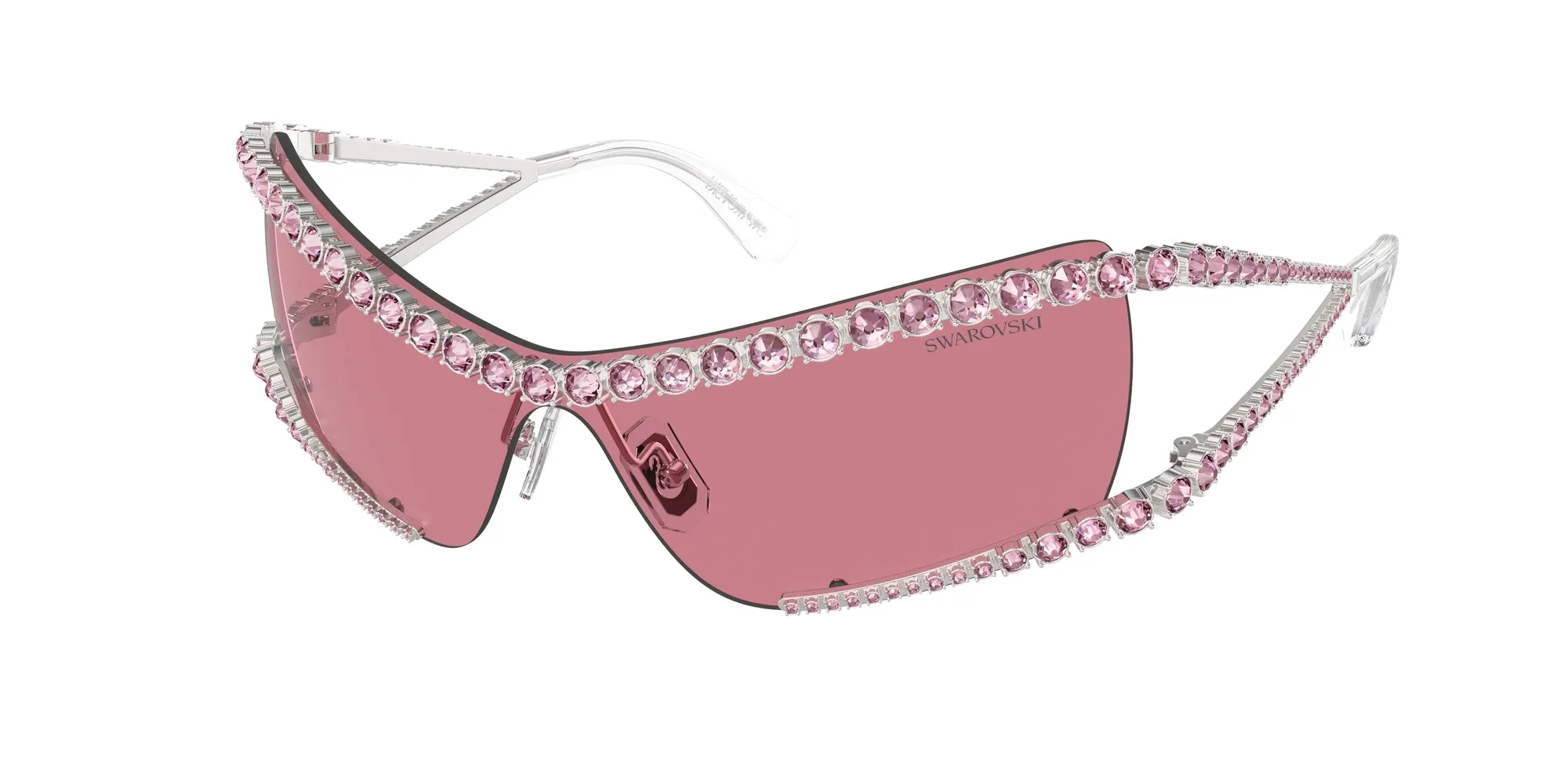 Swarovski SK7022 402384 Occhiali da sole Metallo Argento Rosa Geometrica Normale - immagine 1