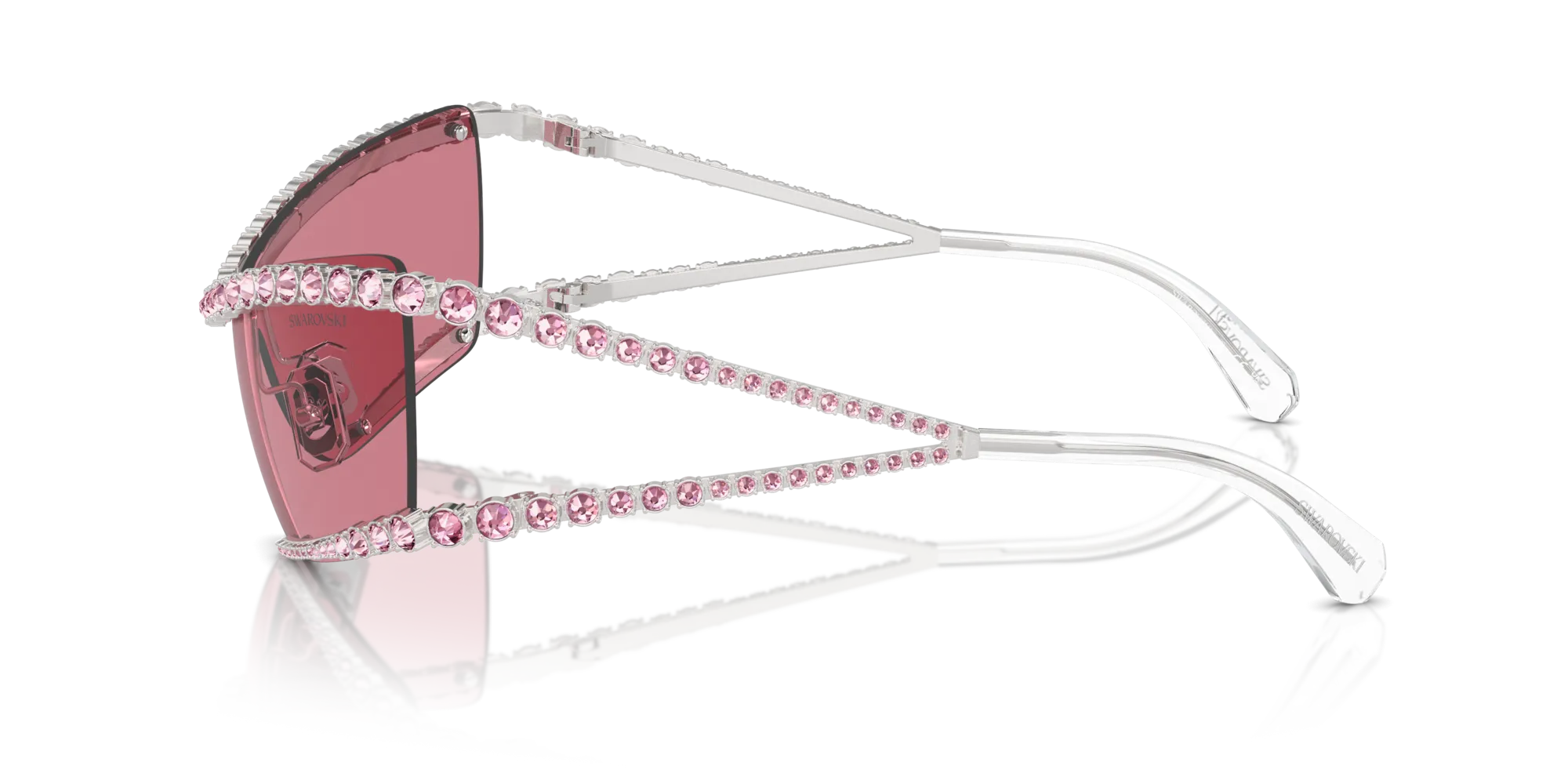 Swarovski SK7022 402384 Occhiali da sole Metallo Argento Rosa Geometrica Normale - immagine 4