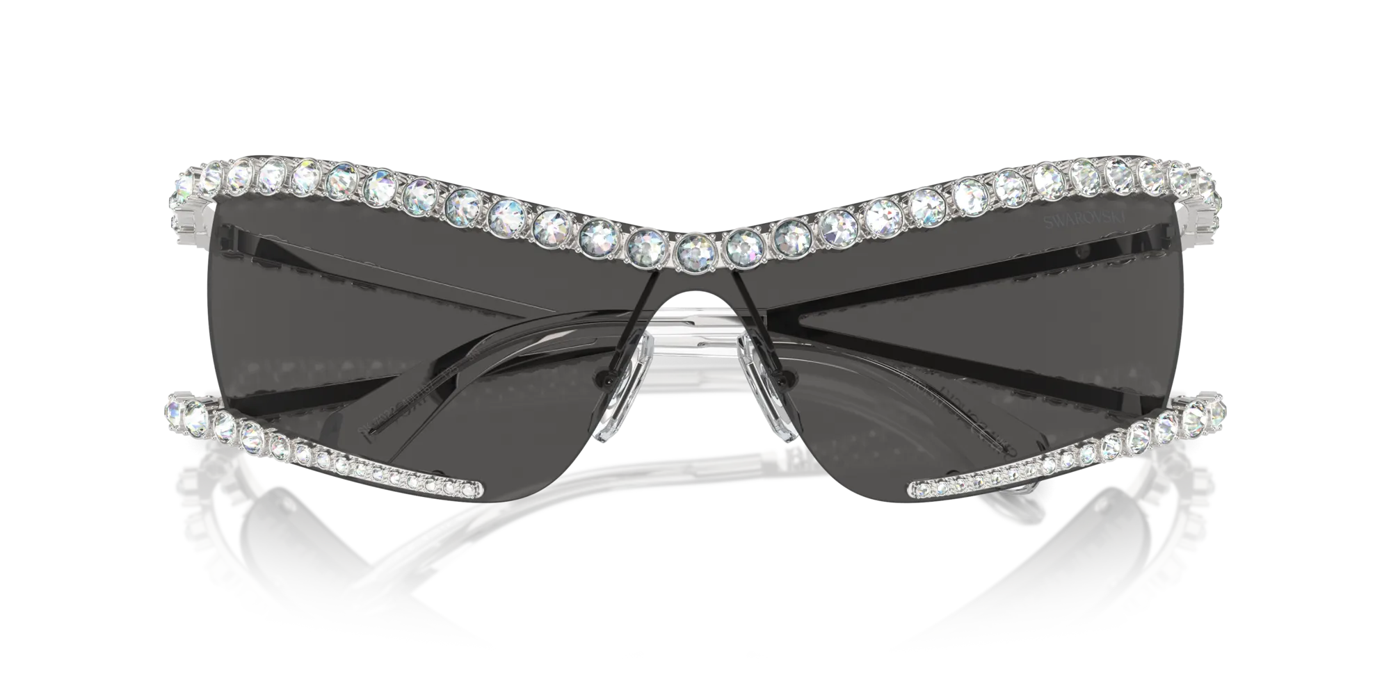 Swarovski SK7022 400187 Occhiali da sole Metallo Argento Grigio Geometrica Normale - immagine 2