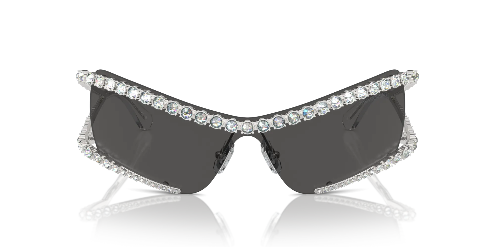 Swarovski SK7022 400187 Occhiali da sole Metallo Argento Grigio Geometrica Normale - immagine 3