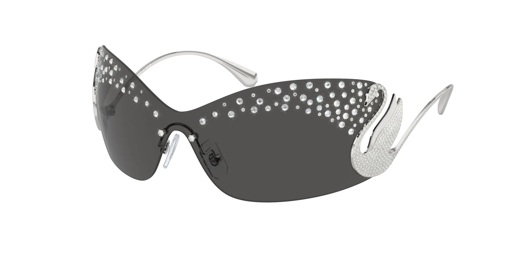 Swarovski SK7020 400187 Occhiali da sole Metallo Argento Grigio Geometrica Normale - immagine 1