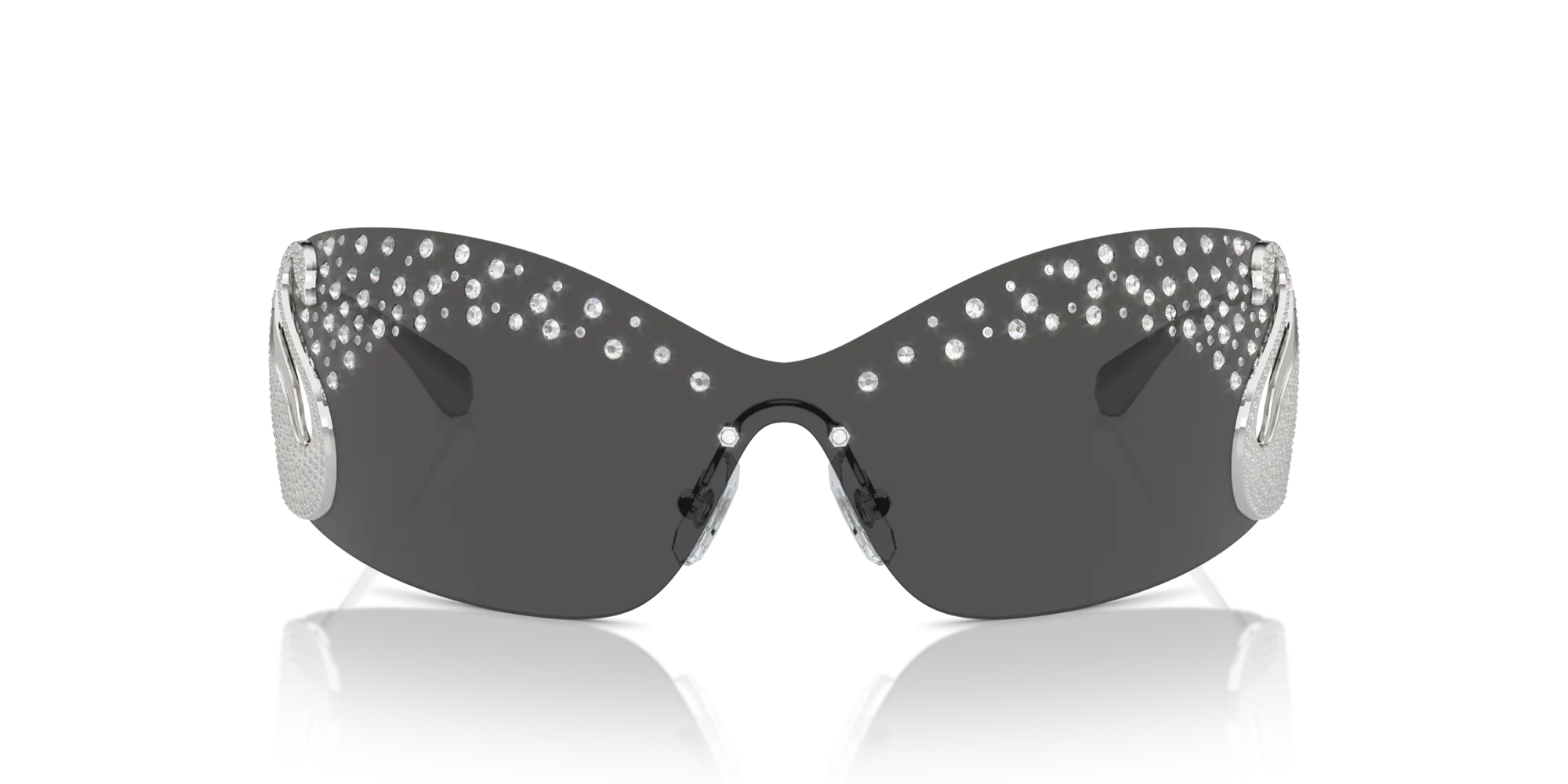 Swarovski SK7020 400187 Occhiali da sole Metallo Argento Grigio Geometrica Normale - immagine 3