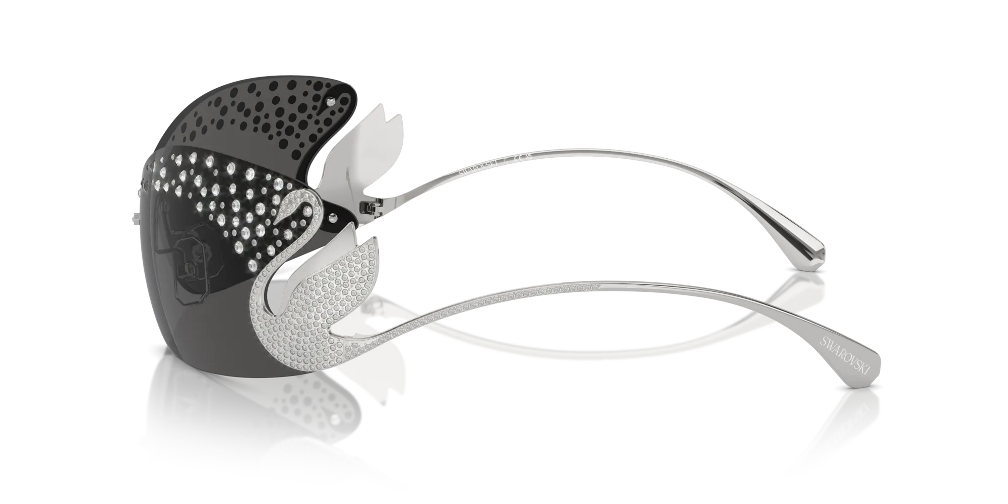 Swarovski SK7020 400187 Occhiali da sole Metallo Argento Grigio Geometrica Normale - immagine 4