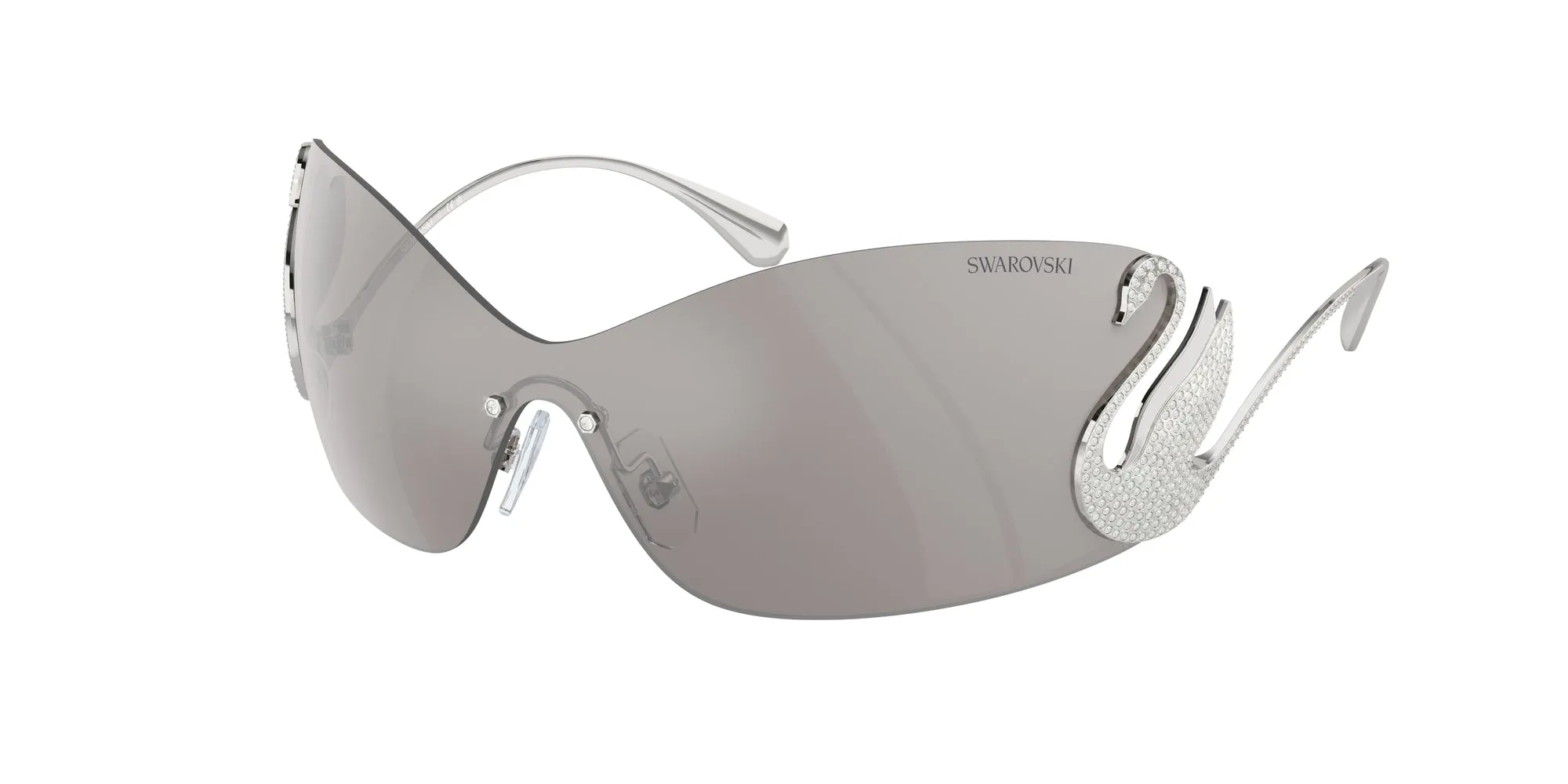 Swarovski SK7020 40016G Occhiali da sole Metallo Argento Grigio Geometrica Specchiate Specchiato - immagine 1