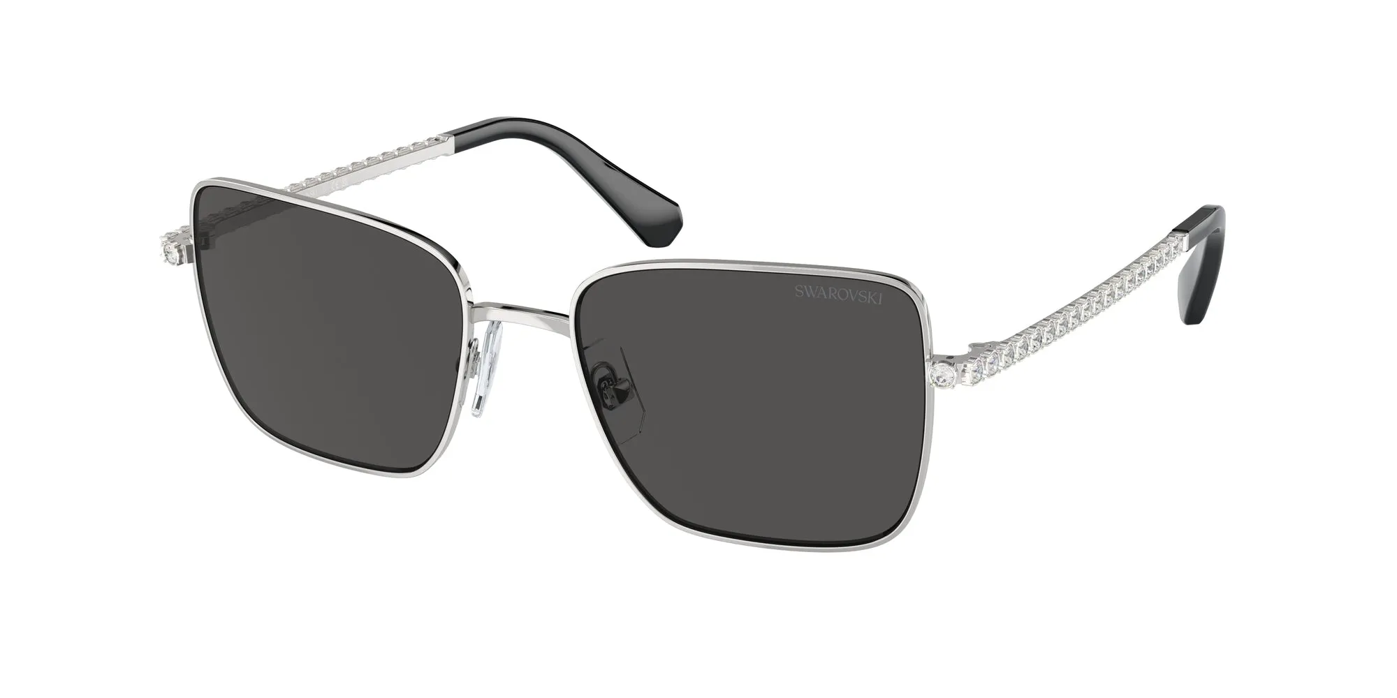 Swarovski SK7015 400187 Occhiali da sole Metallo Argento Grigio Rotonda Normale - immagine 1