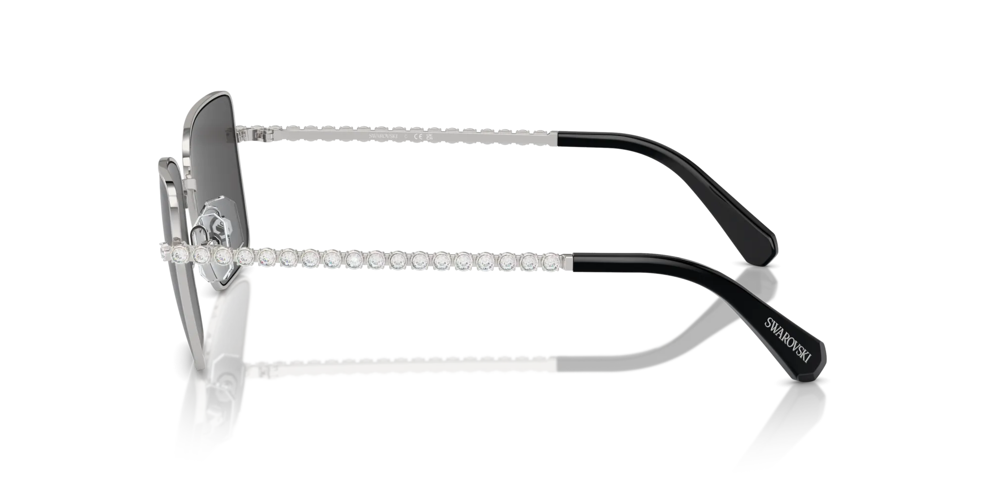 Swarovski SK7015 400187 Occhiali da sole Metallo Argento Grigio Rotonda Normale - immagine 4