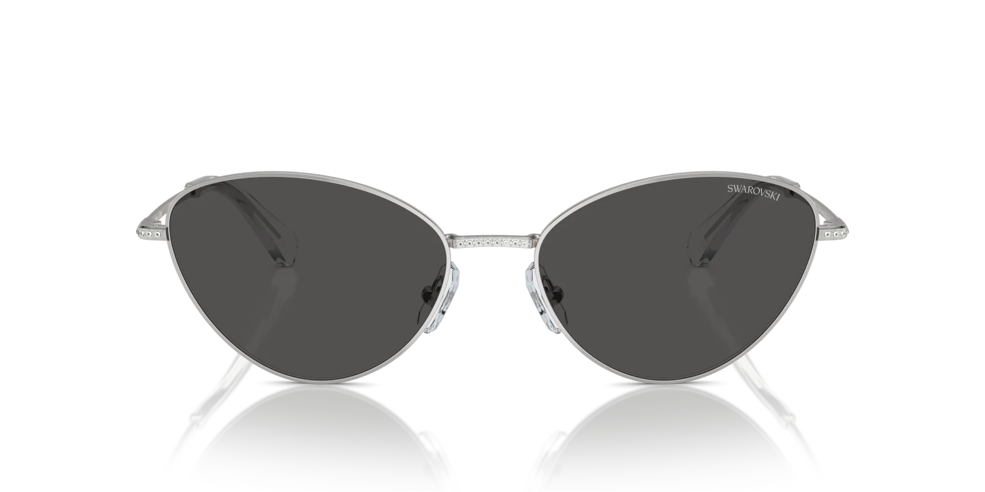 Swarovski SK7014 400187 Occhiali da sole Metallo Argento Grigio Cat Eye Normale - immagine 3