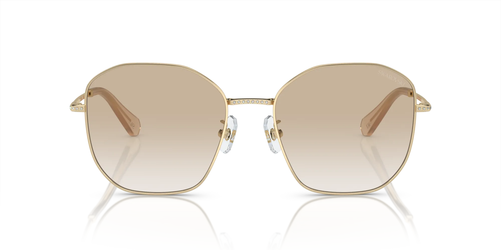 Swarovski SK7012D 401311 Occhiali da sole Metallo Oro Grigio Geometrica Normale Sfumato - immagine 3