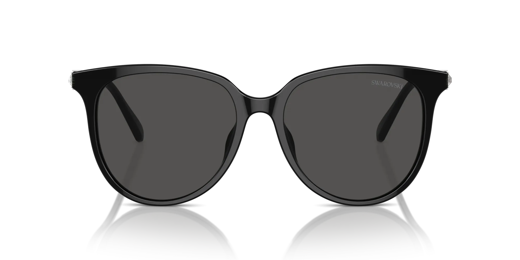 Swarovski SK6023D 100187 Occhiali da sole Acetato Nero Grigio Geometrica Normale - immagine 3