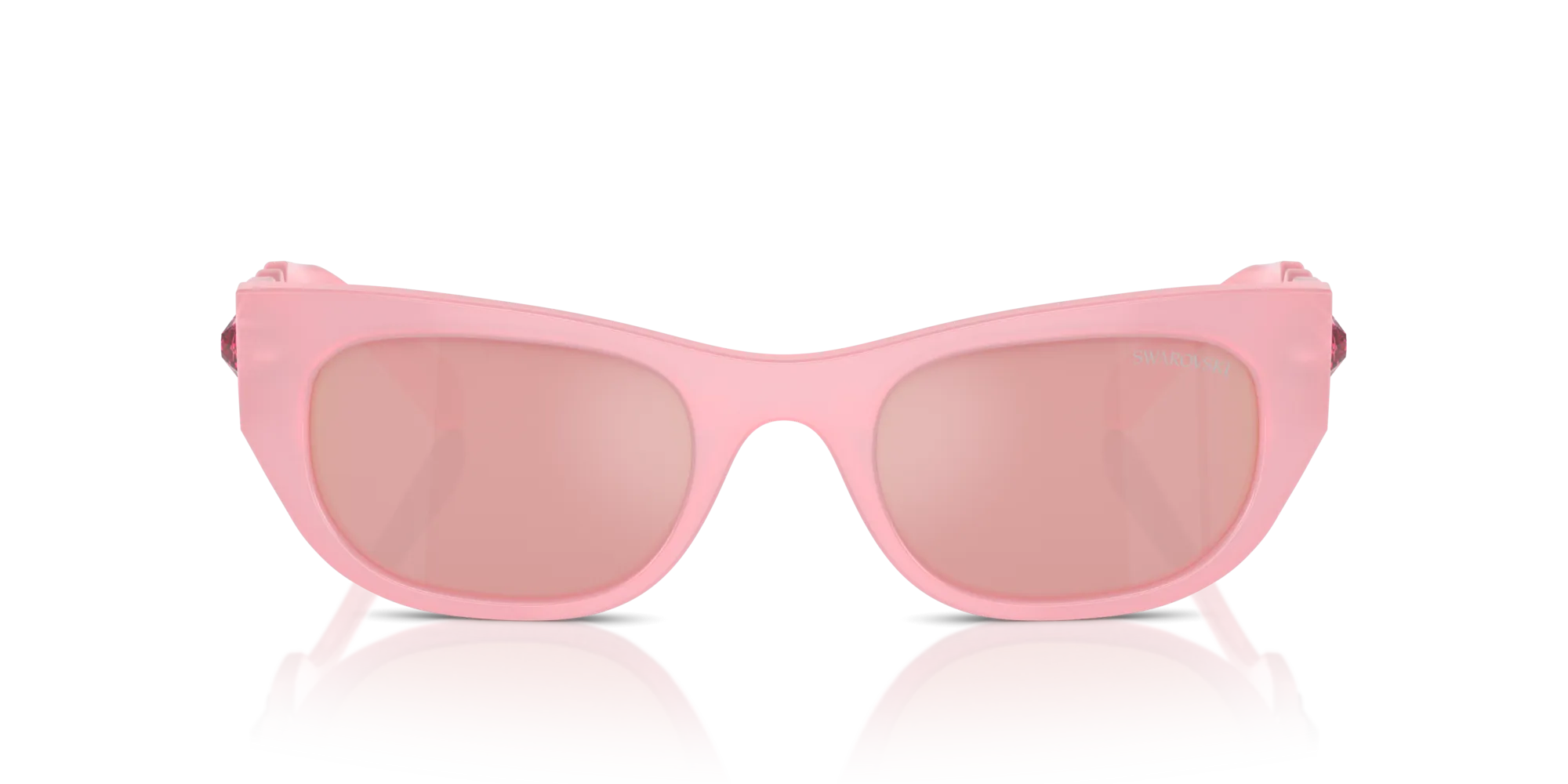 Swarovski SK6022 2001E4 Occhiali da sole Acetato Rosa Rosa Pillow Specchiate Specchiato - immagine 3