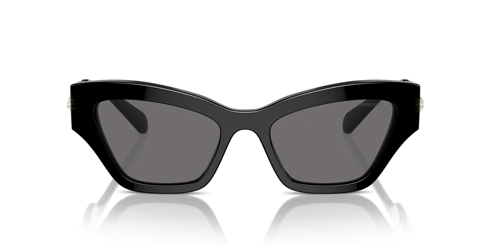 Swarovski SK6021 100181 Occhiali da sole Acetato Nero Grigio Geometrica Polarizzata - immagine 3