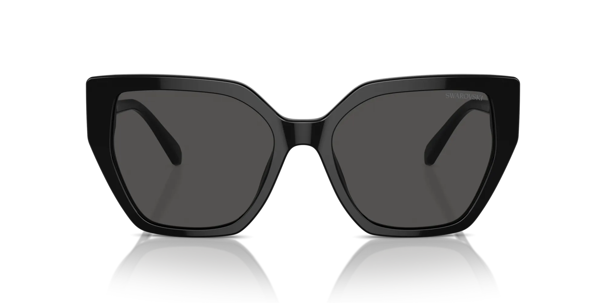 Swarovski SK6016 100187 Occhiali da sole Acetato Nero Grigio Geometrica Normale - immagine 3